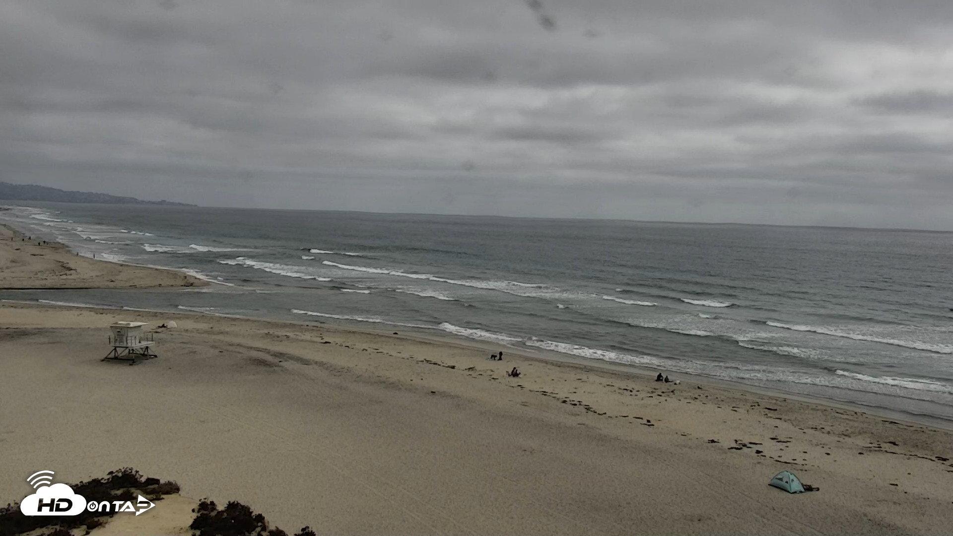 Snapshot of Del Mar Beach North Live Webcam taken May 7, 2026, 3:40pm PDT