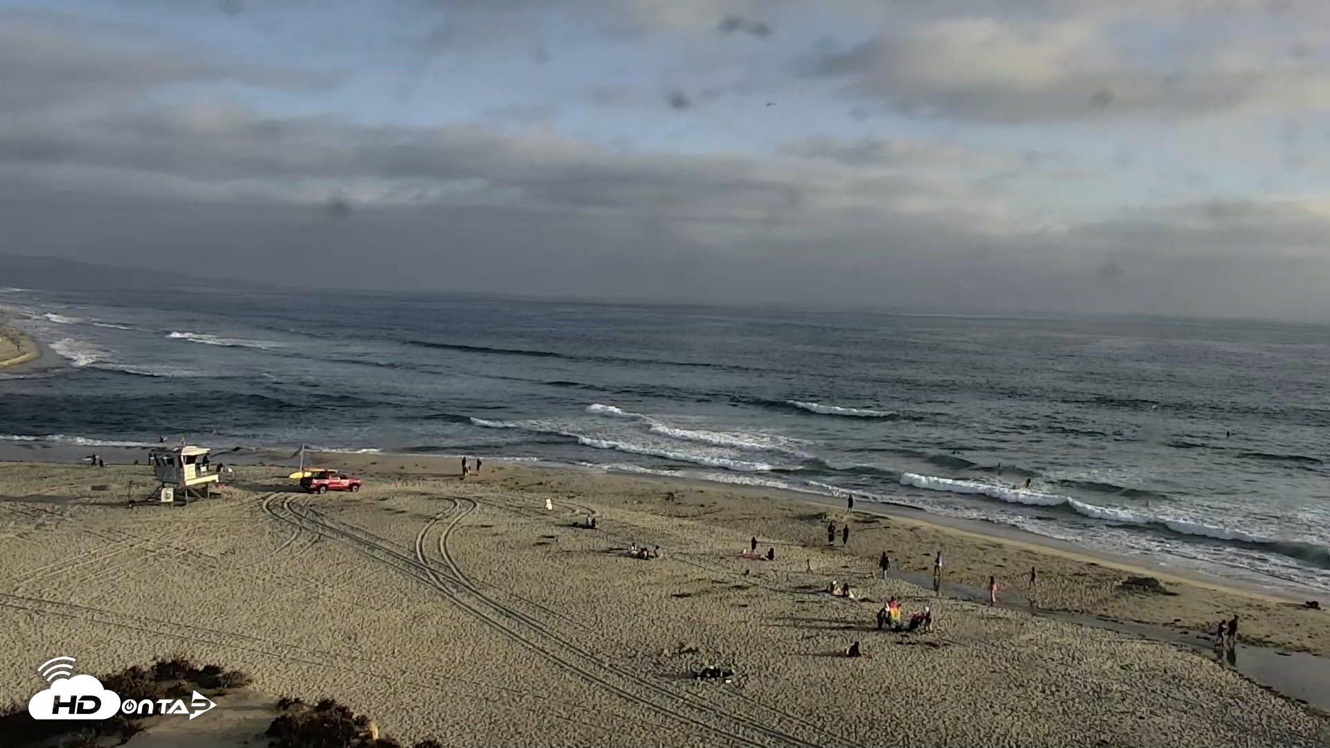 Snapshot of Del Mar Beach North Live Webcam taken Jul 10, 2026, 7:04pm PDT