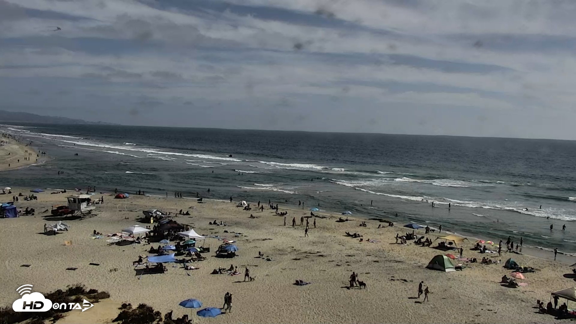 Snapshot of Del Mar Beach North Live Webcam taken Jul 4, 2026, 4:09pm PDT