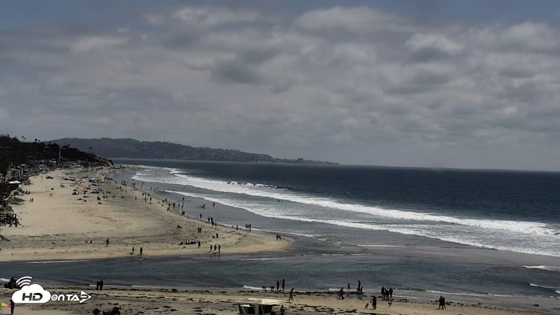 Snapshot of Del Mar Beach North Live Webcam taken May 25, 2026, 2:27pm PDT