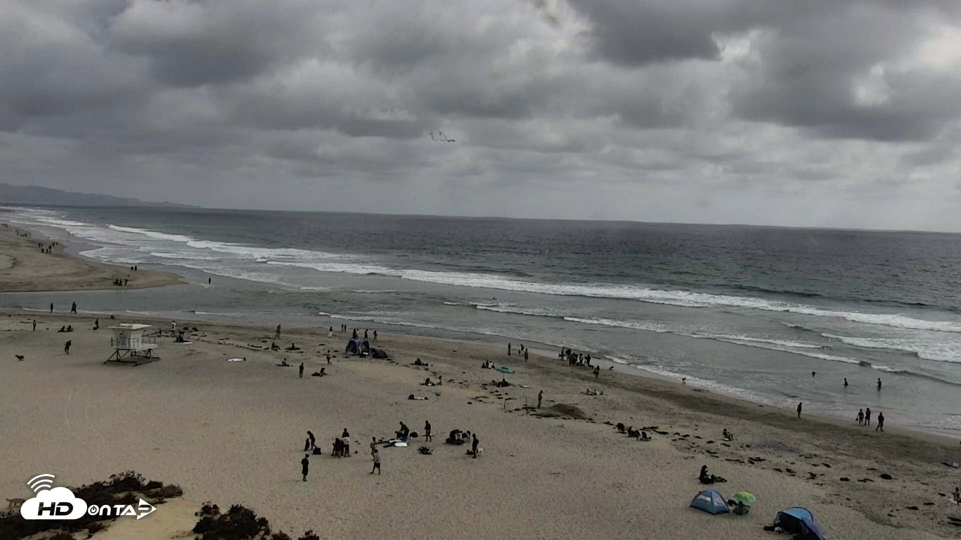 Snapshot of Del Mar Beach North Live Webcam taken May 16, 2026, 4:26pm PDT