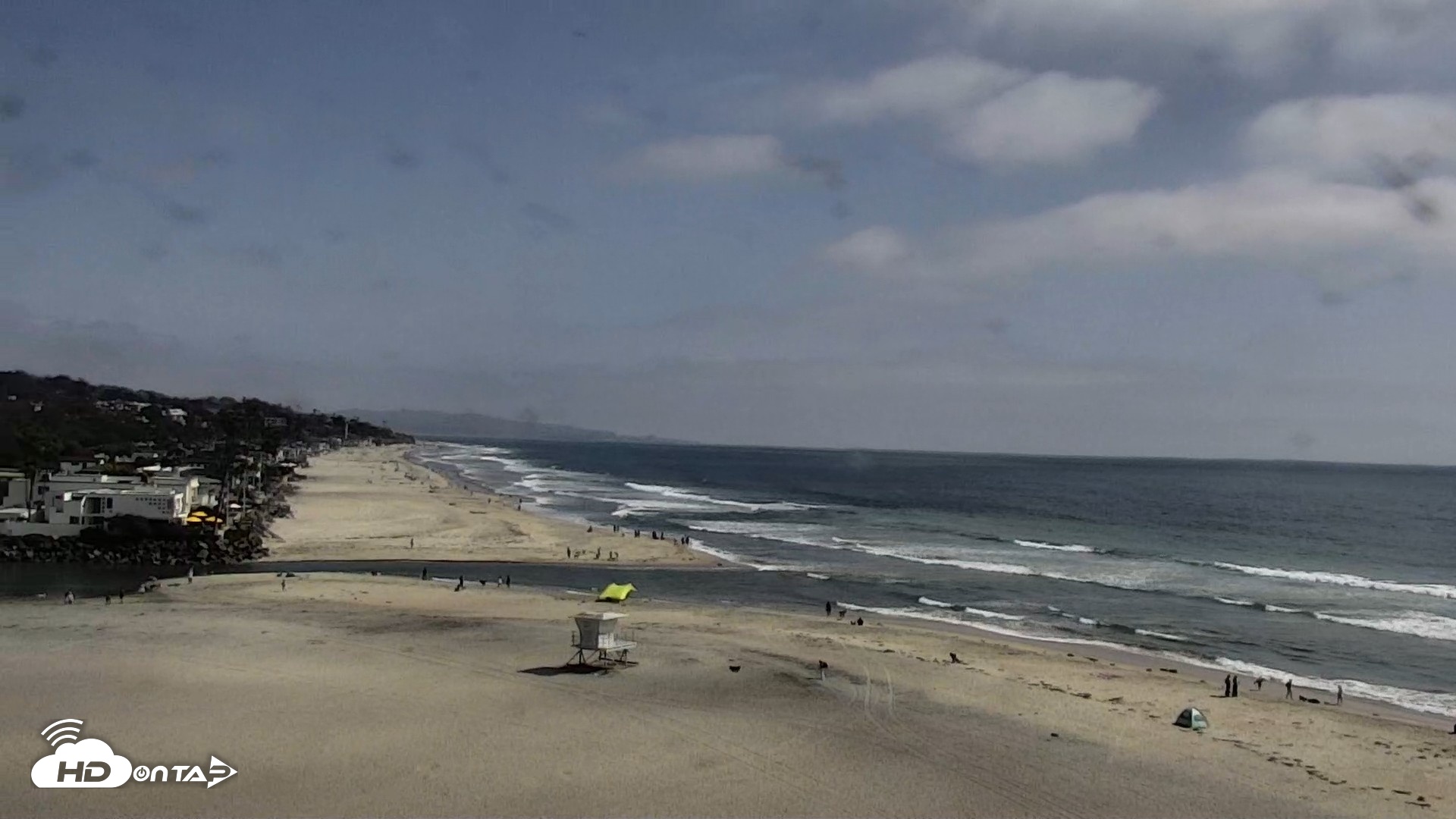 Snapshot of Del Mar Beach North Live Webcam taken May 8, 2026, 3:46pm PDT