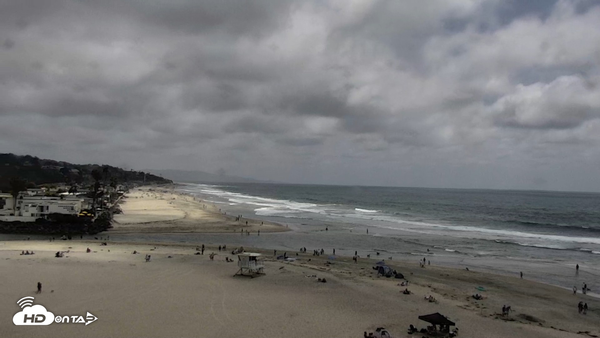 Snapshot of Del Mar Beach North Live Webcam taken May 16, 2026, 2:26pm PDT