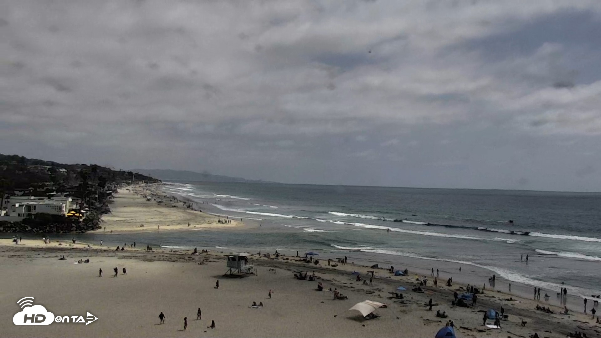 Snapshot of Del Mar Beach North Live Webcam taken May 23, 2026, 2:47pm PDT