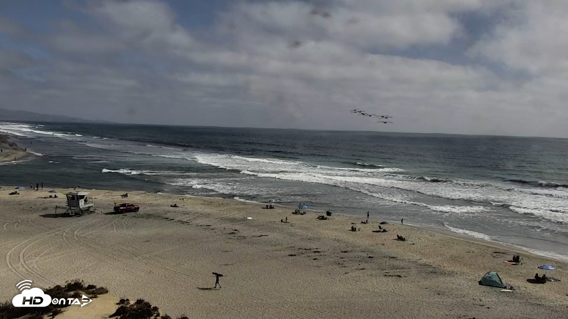 Snapshot of Del Mar Beach North Live Webcam taken Jul 7, 2026, 4:26pm PDT