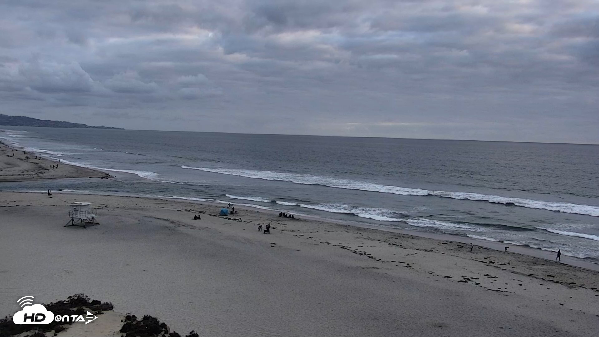 Snapshot of Del Mar Beach North Live Webcam taken May 3, 2026, 7:10pm PDT
