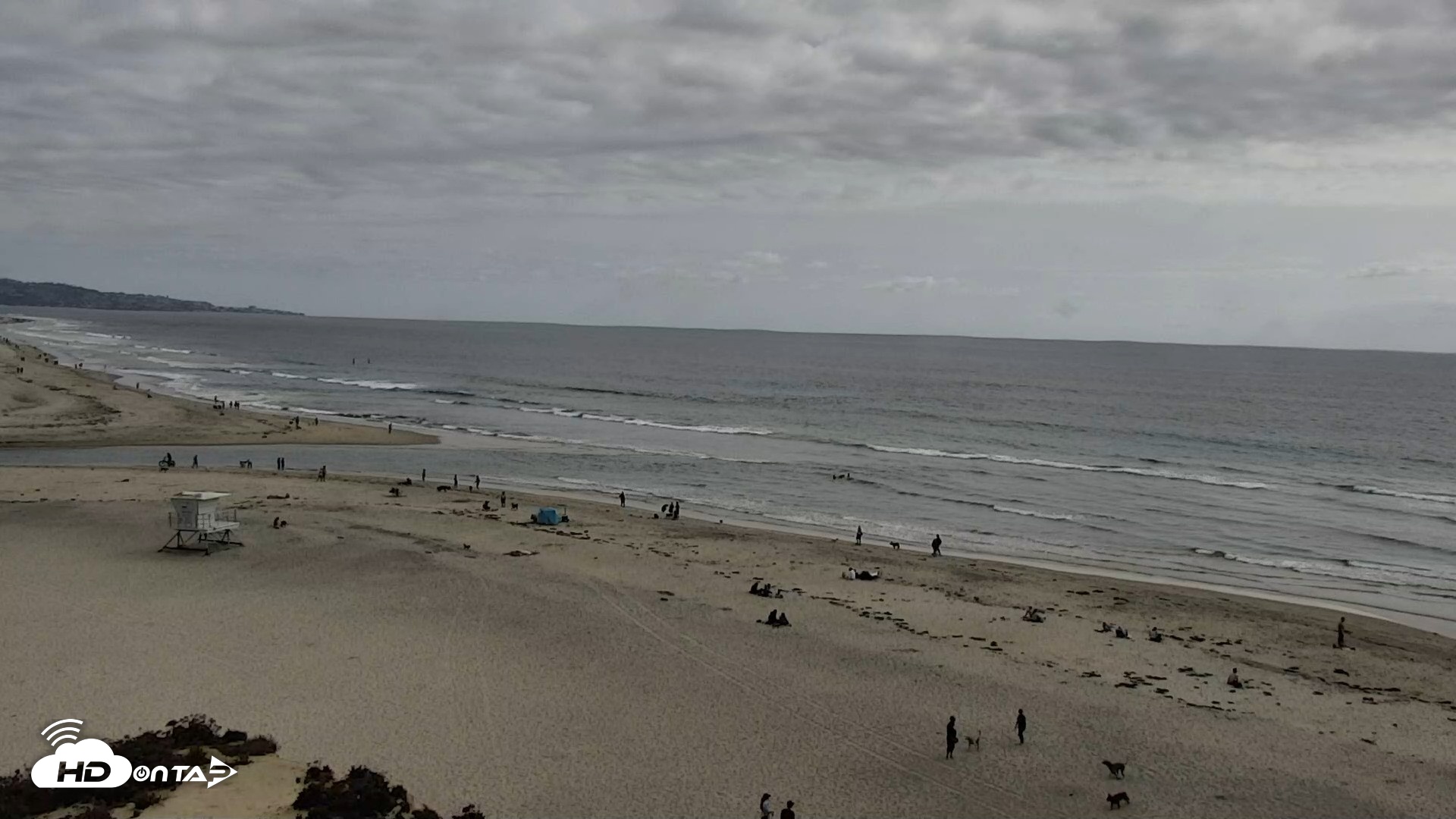 Snapshot of Del Mar Beach North Live Webcam taken May 3, 2026, 4:09pm PDT