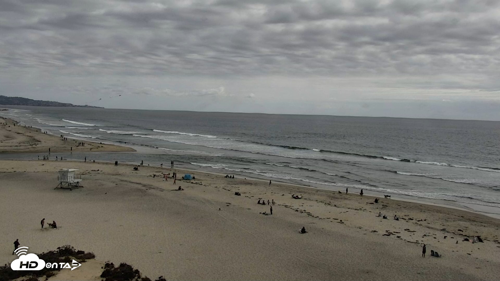 Snapshot of Del Mar Beach North Live Webcam taken May 3, 2026, 4:35pm PDT