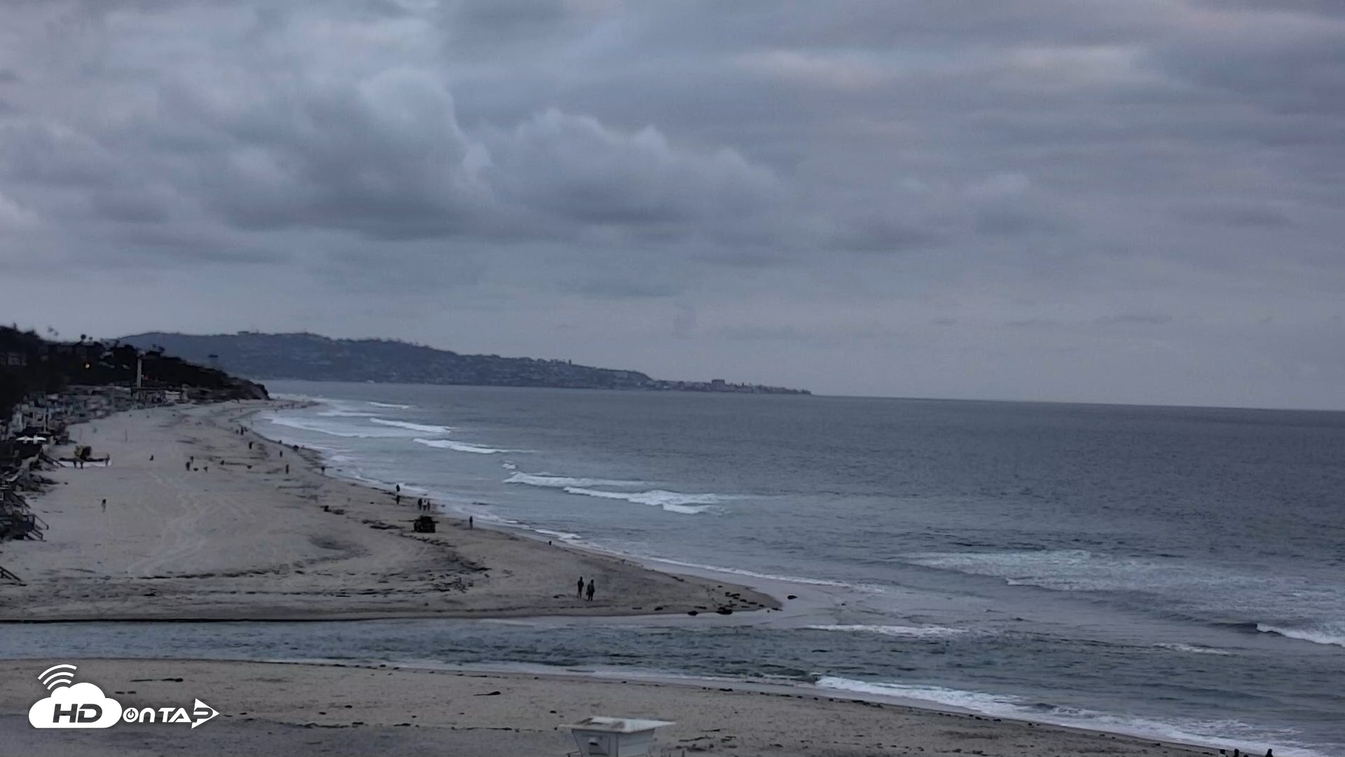 Snapshot of Del Mar Beach North Live Webcam taken May 3, 2026, 7:16pm PDT