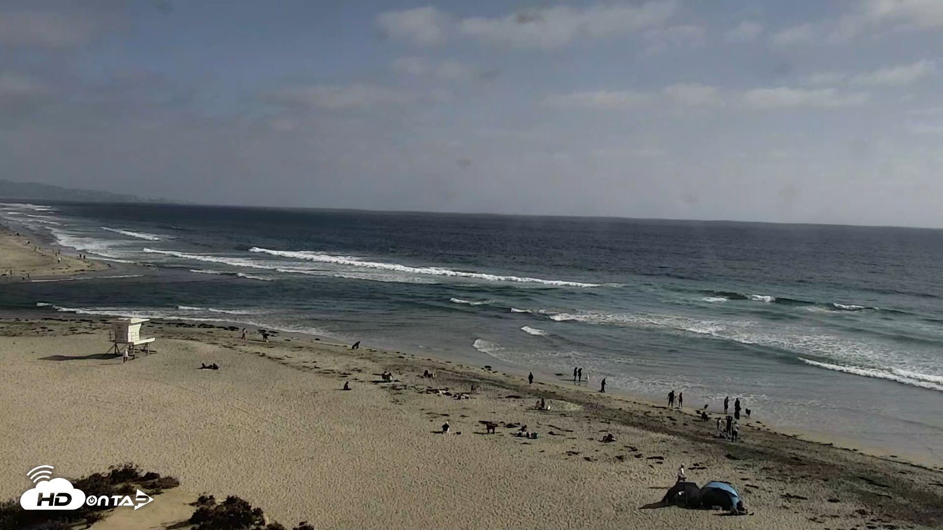 Snapshot of Del Mar Beach North Live Webcam taken May 22, 2026, 5:14pm PDT