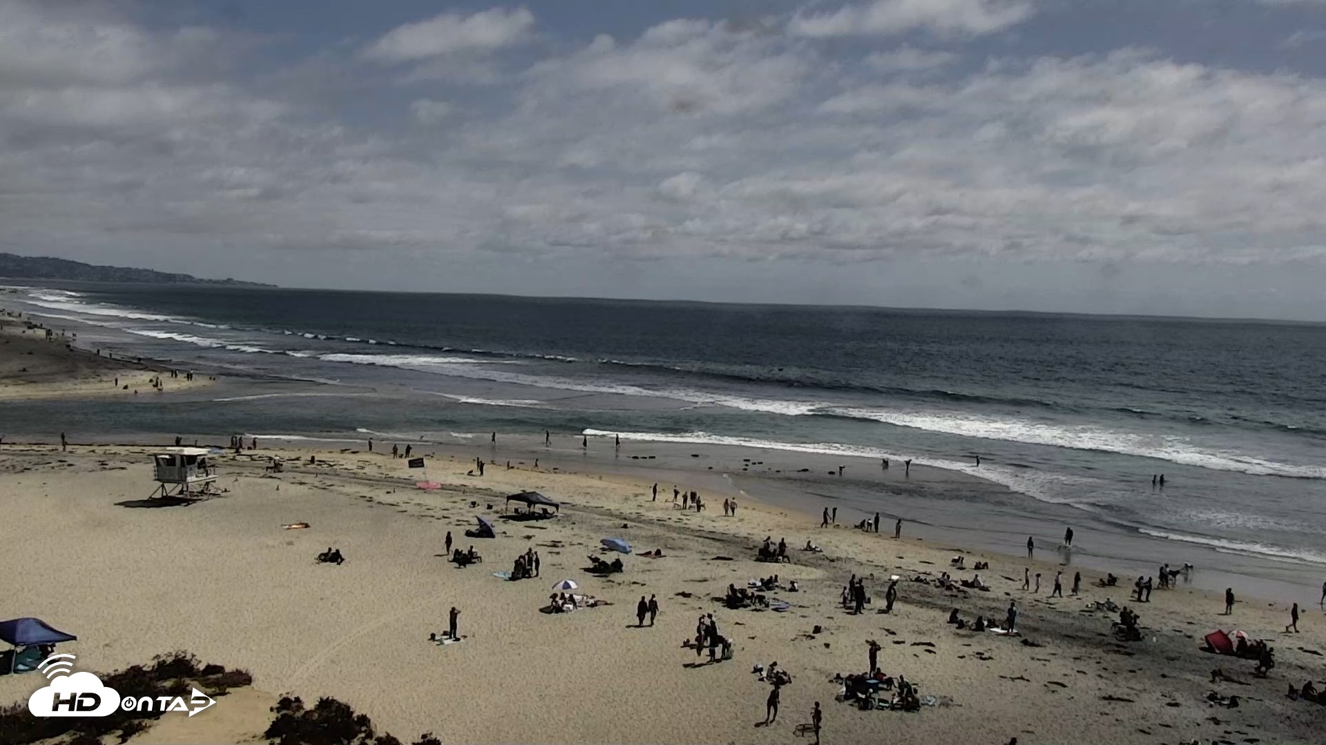 Snapshot of Del Mar Beach North Live Webcam taken May 25, 2026, 3:05pm PDT