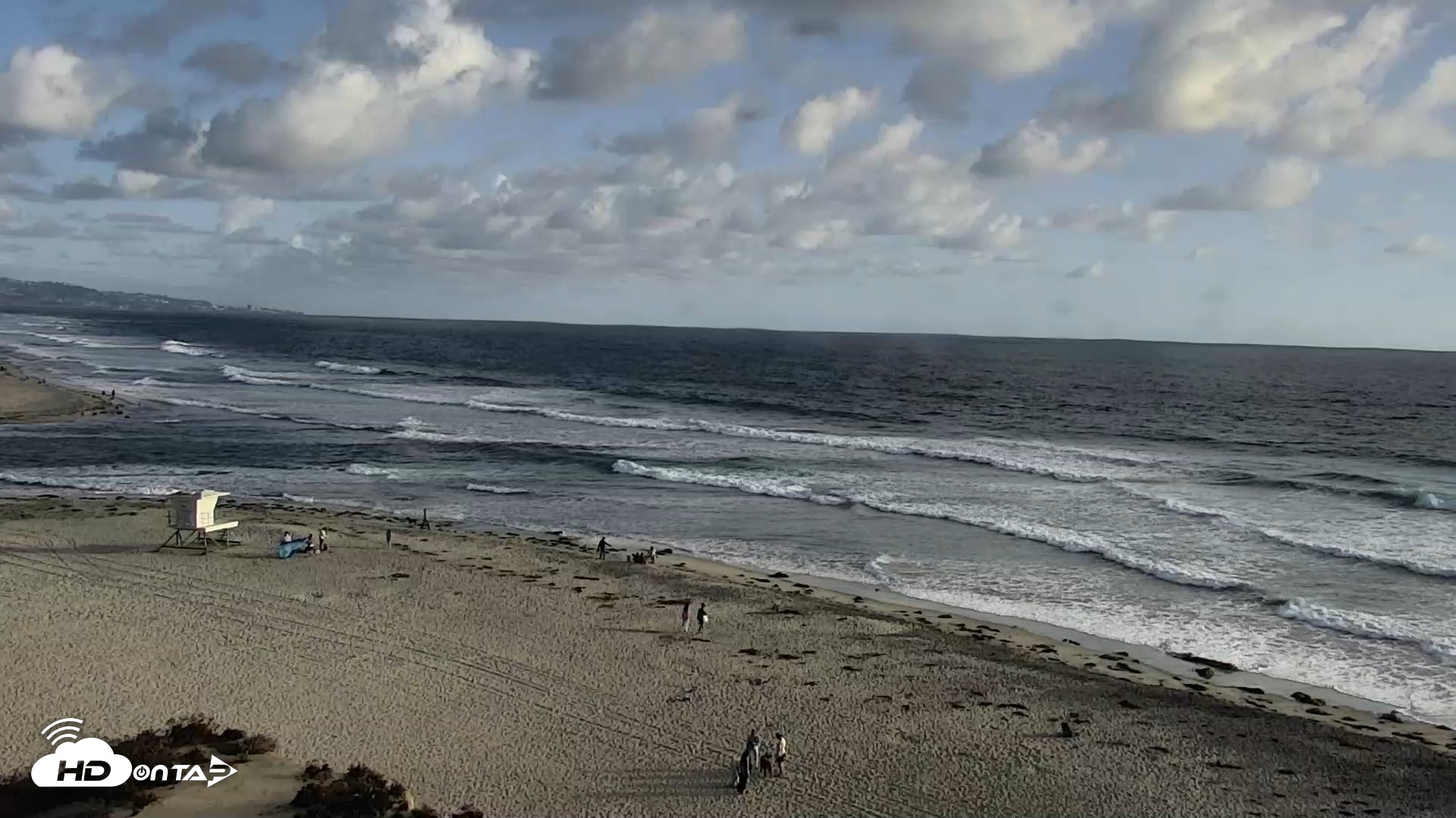 Snapshot of Del Mar Beach North Live Webcam taken May 27, 2026, 6:31pm PDT