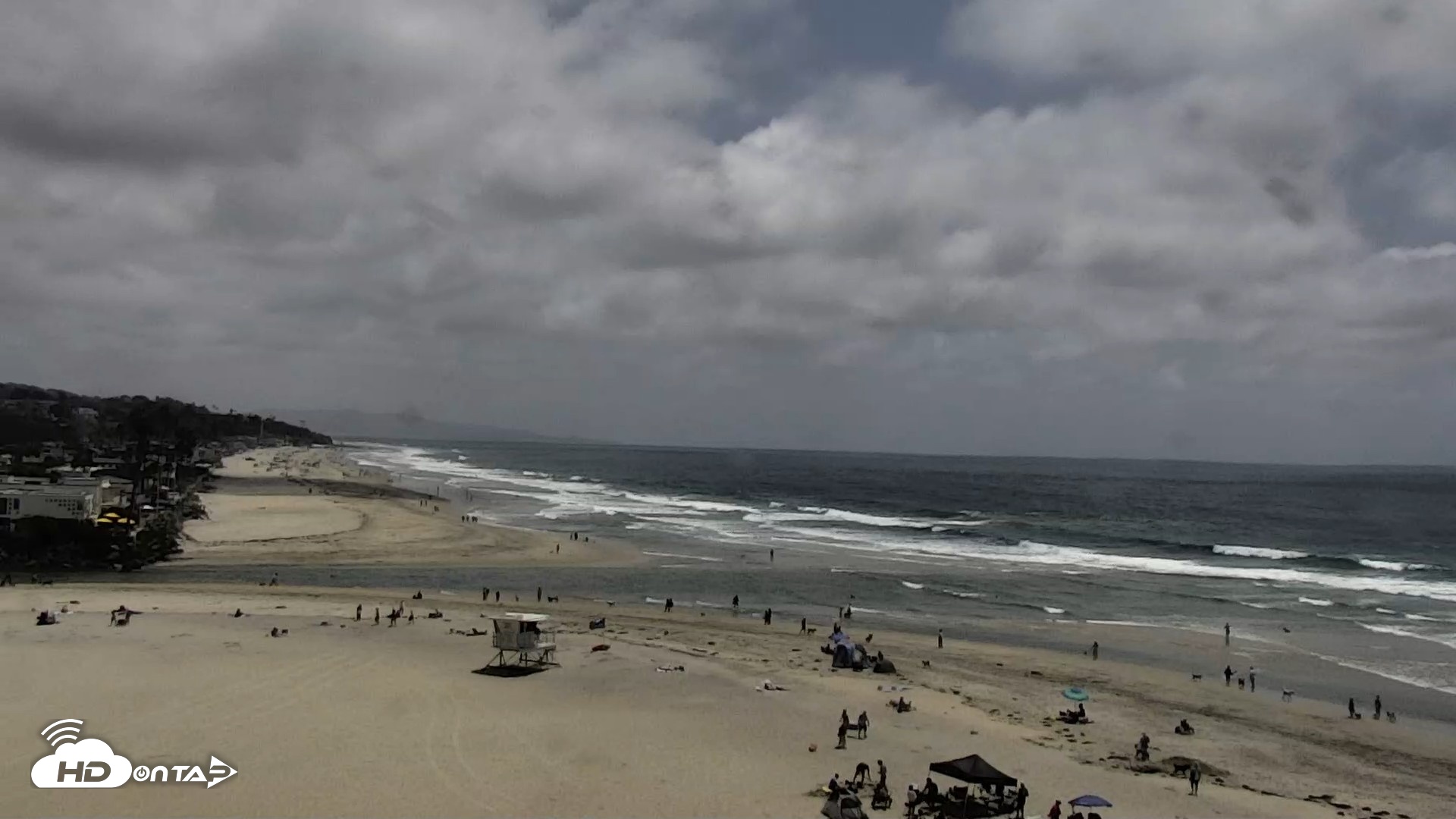Snapshot of Del Mar Beach North Live Webcam taken May 16, 2026, 1:51pm PDT