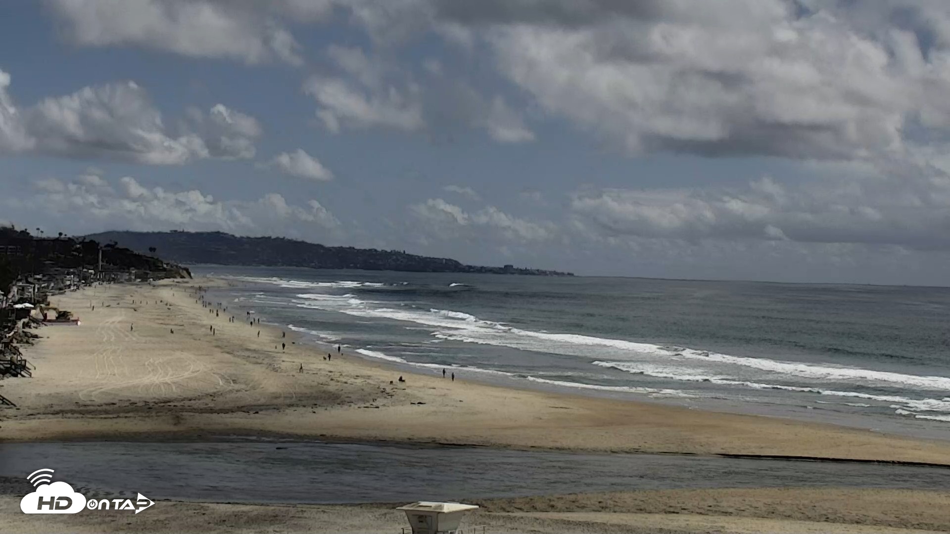 Snapshot of Del Mar Beach North Live Webcam taken Apr 13, 2026, 3:06pm PDT