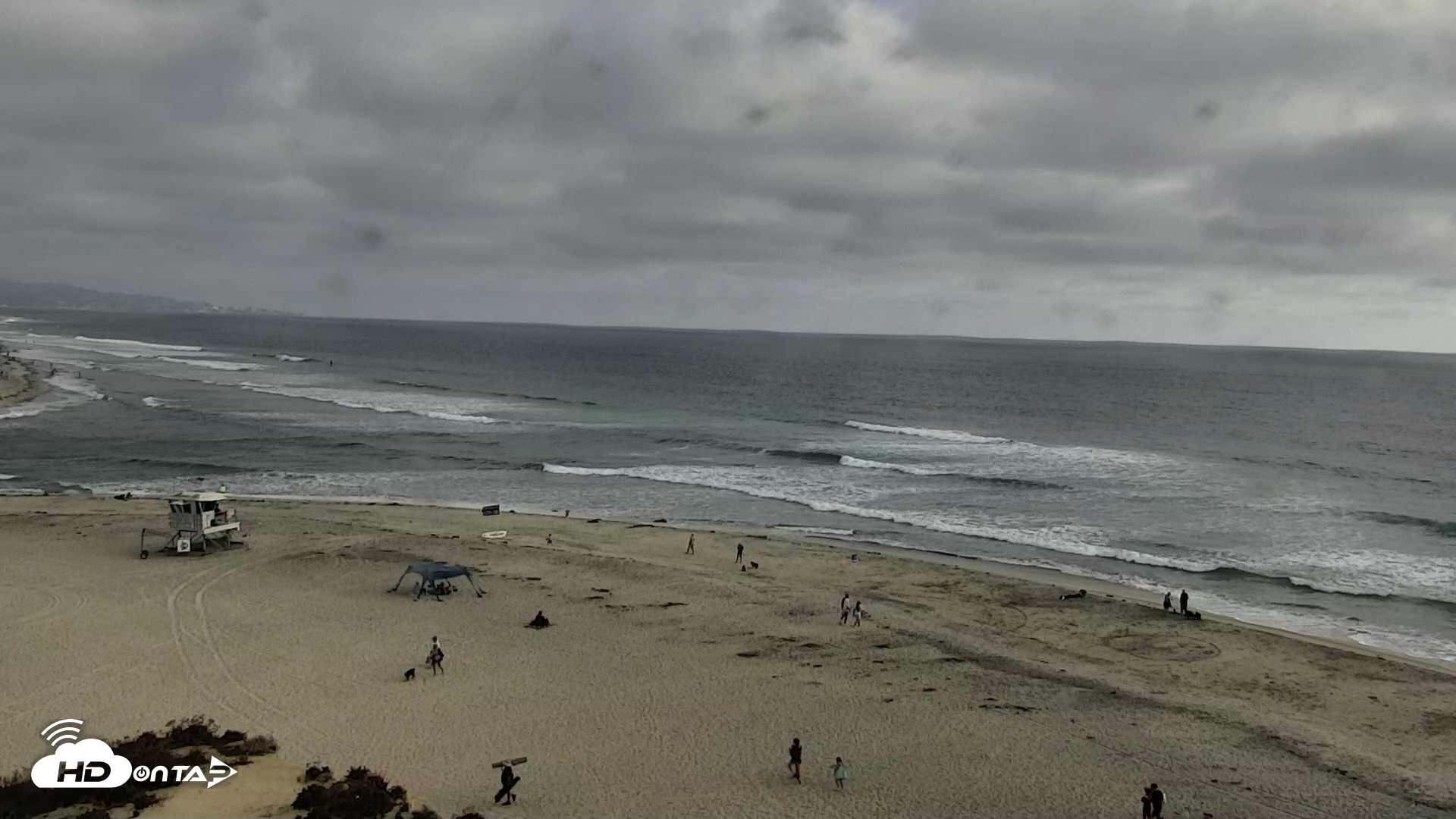 Snapshot of Del Mar Beach North Live Webcam taken Jul 13, 2026, 6:30pm PDT