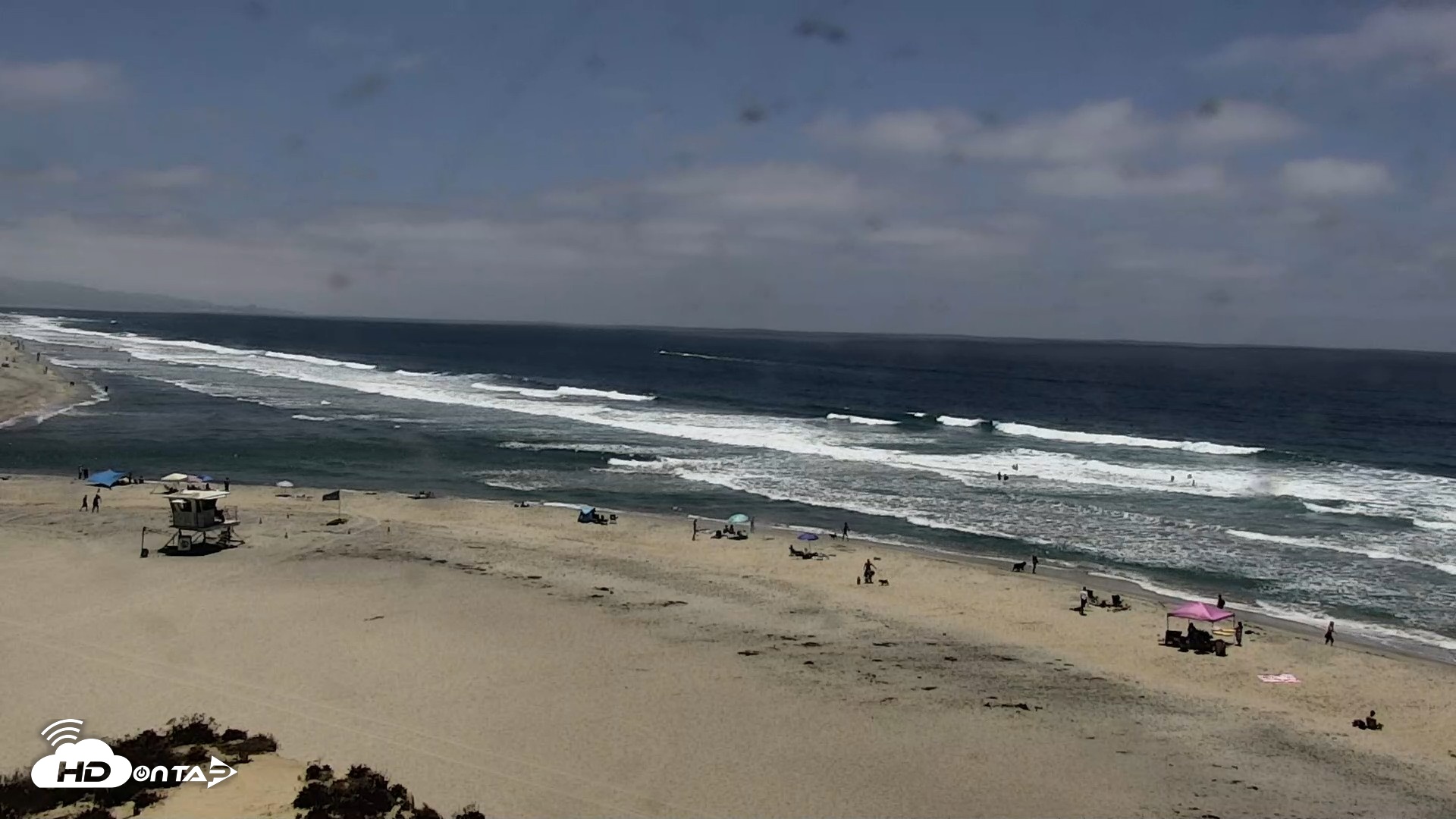 Snapshot of Del Mar Beach North Live Webcam taken Jul 6, 2026, 1:18pm PDT