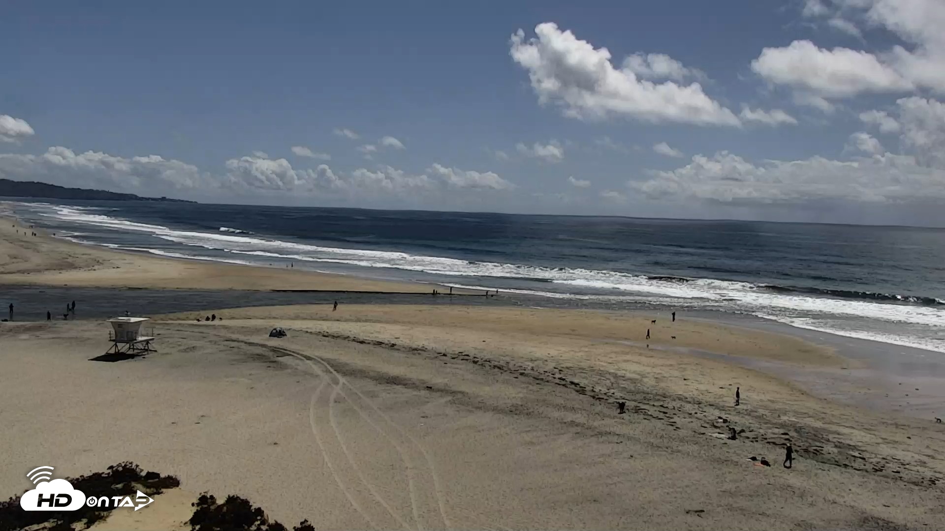 Snapshot of Del Mar Beach North Live Webcam taken Apr 13, 2026, 2:20pm PDT