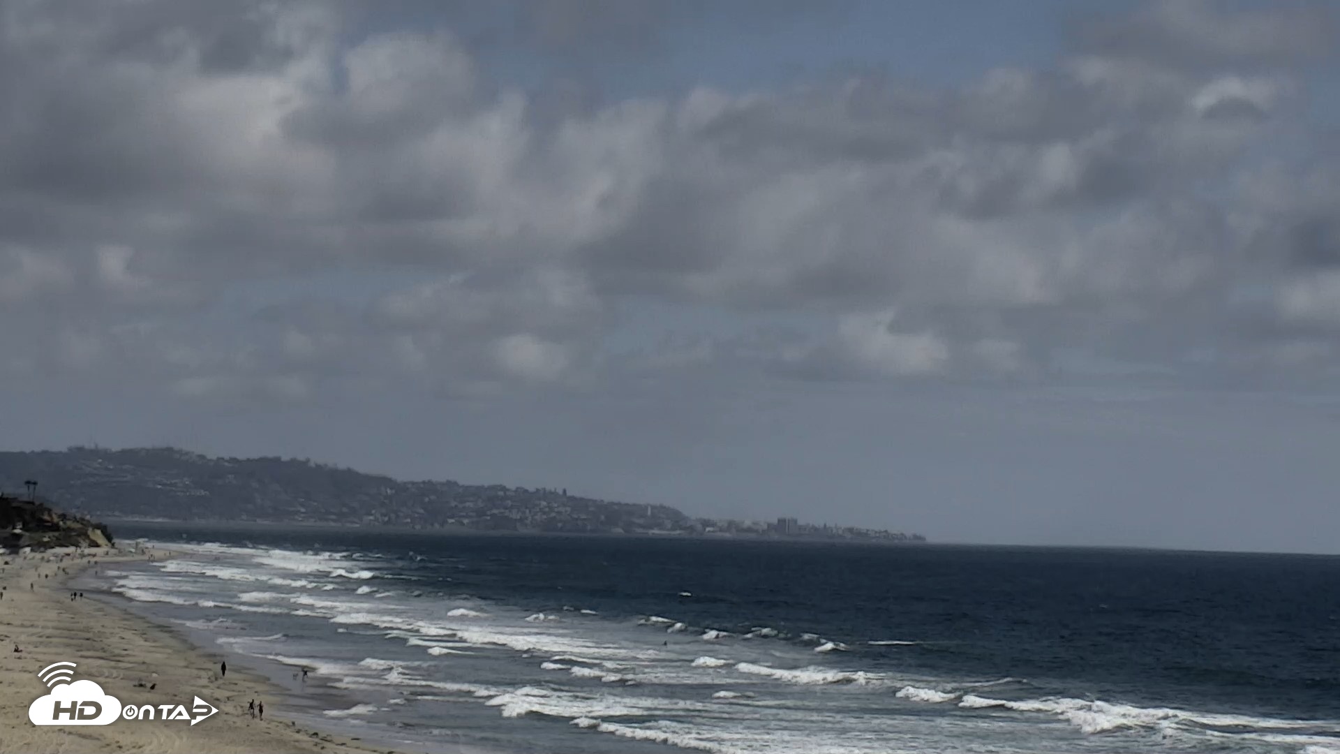 Snapshot of Del Mar Beach North Live Webcam taken May 26, 2026, 4:08pm PDT