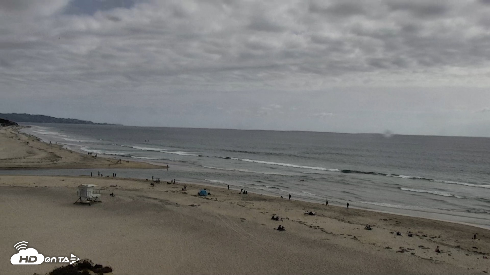 Snapshot of Del Mar Beach North Live Webcam taken May 3, 2026, 4:09pm PDT