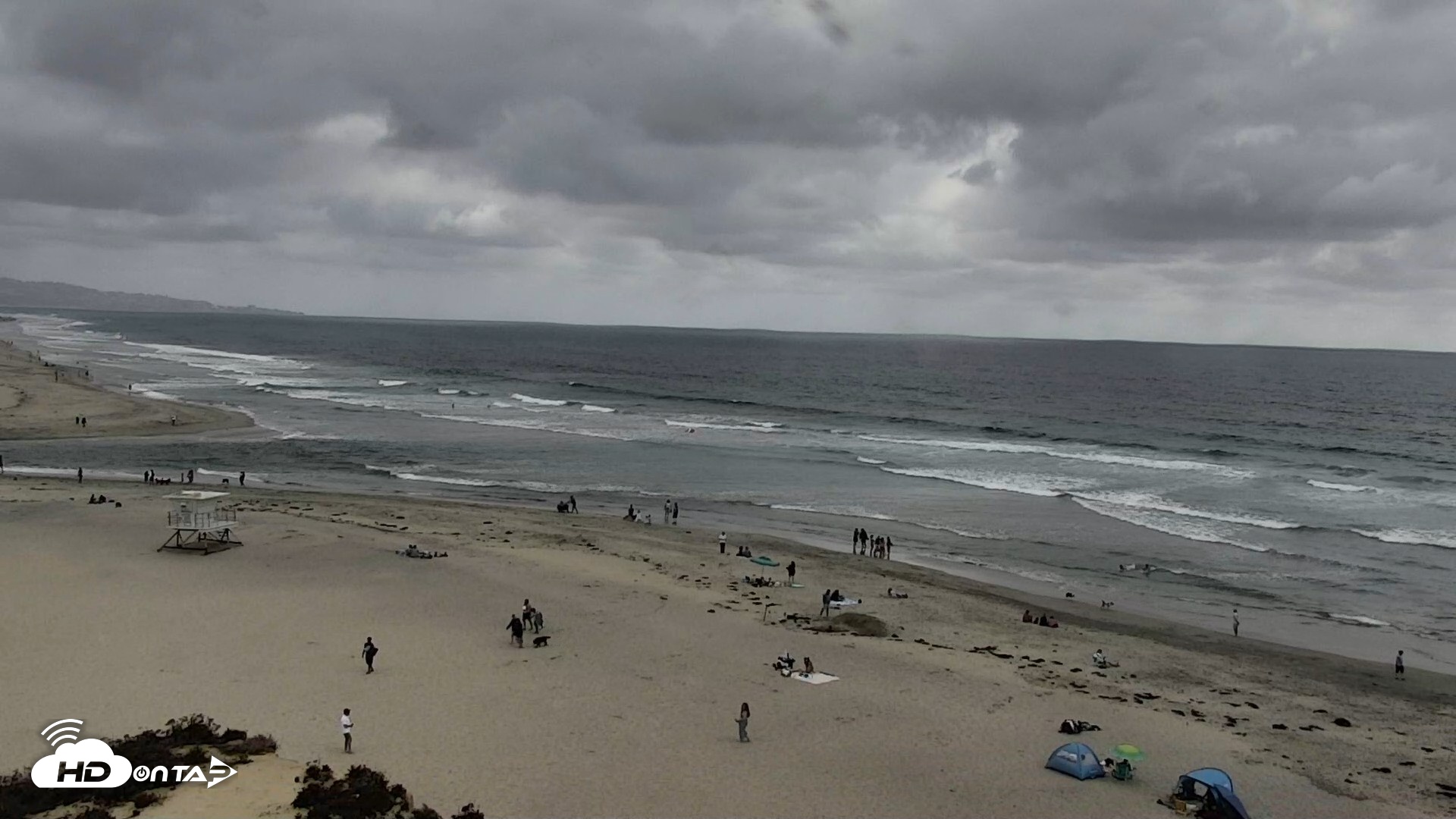 Snapshot of Del Mar Beach North Live Webcam taken May 16, 2026, 5:03pm PDT