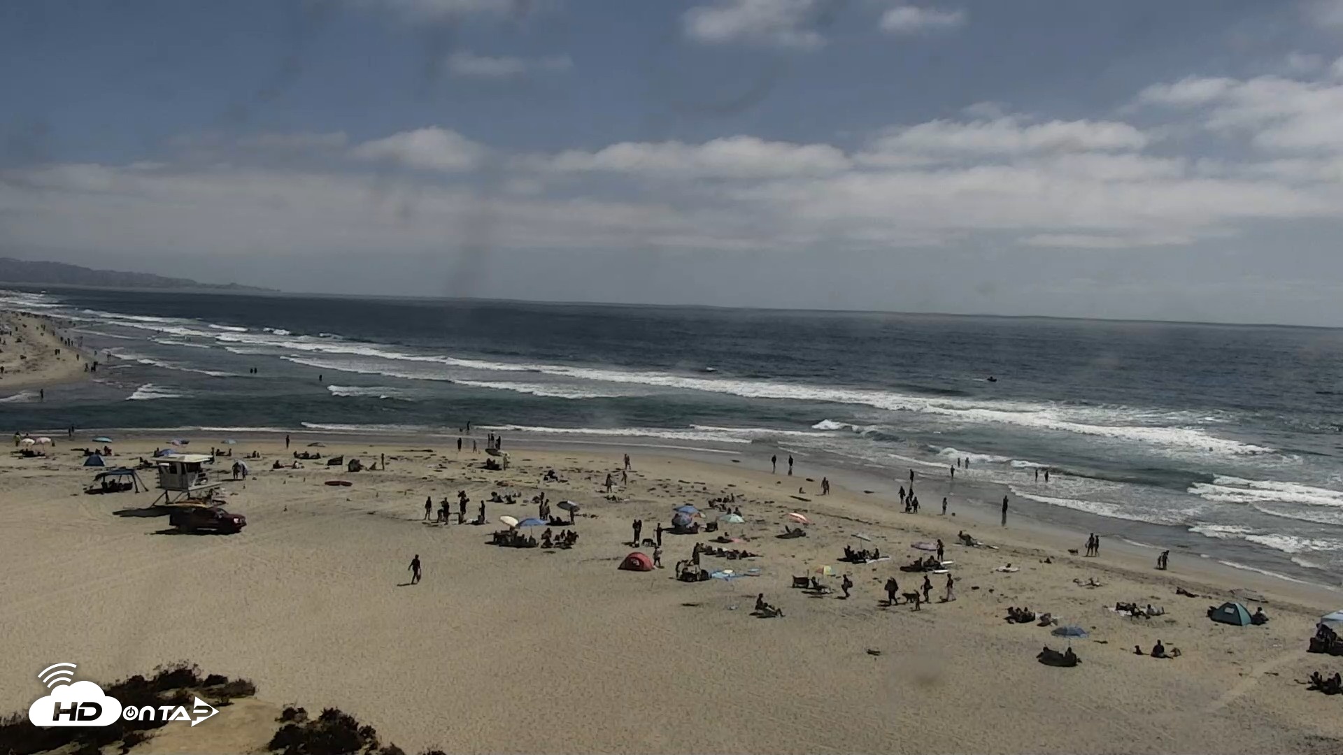 Snapshot of Del Mar Beach North Live Webcam taken Aug 16, 2026, 3:14pm PDT