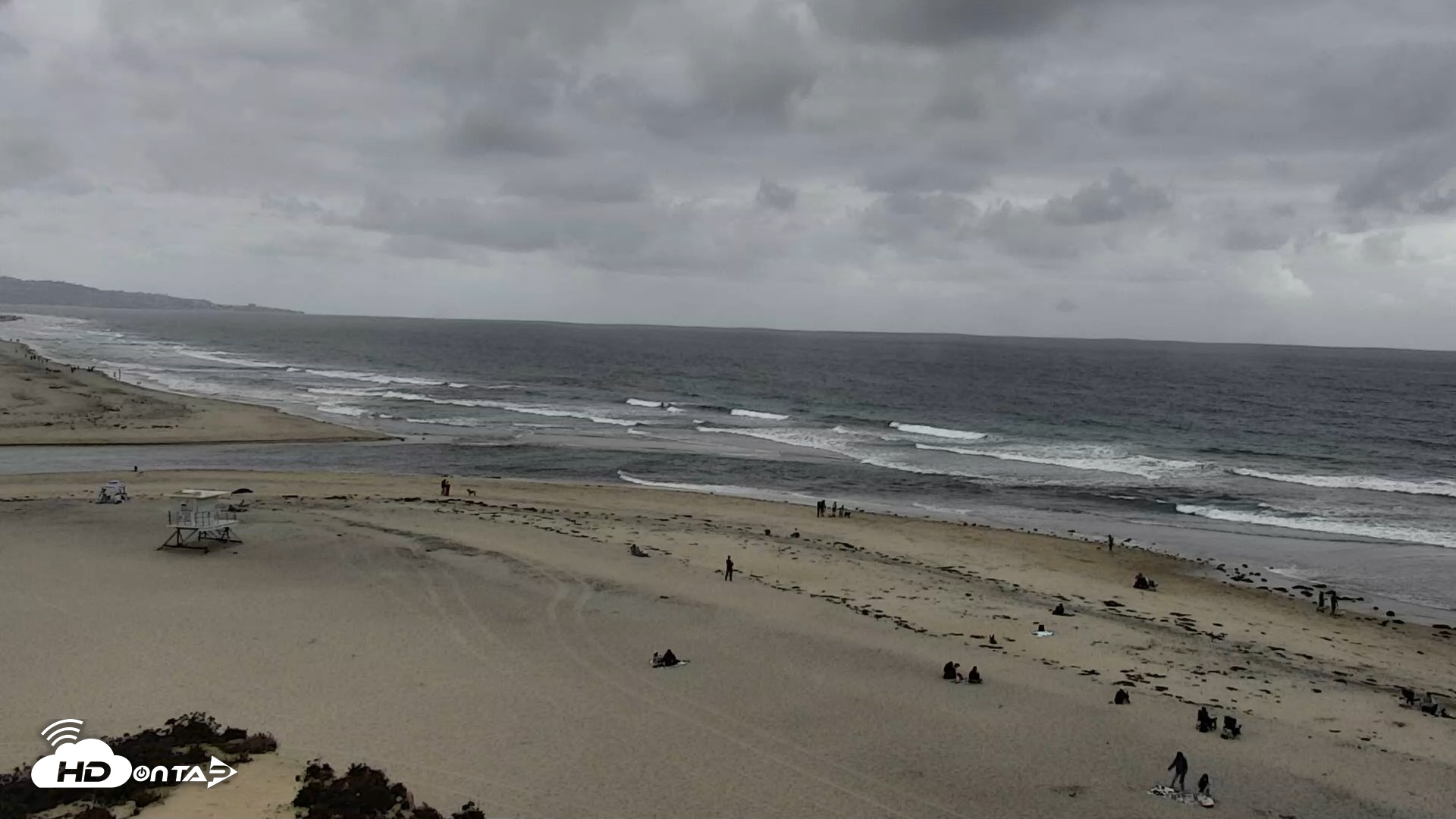 Snapshot of Del Mar Beach North Live Webcam taken Apr 25, 2026, 3:37pm PDT