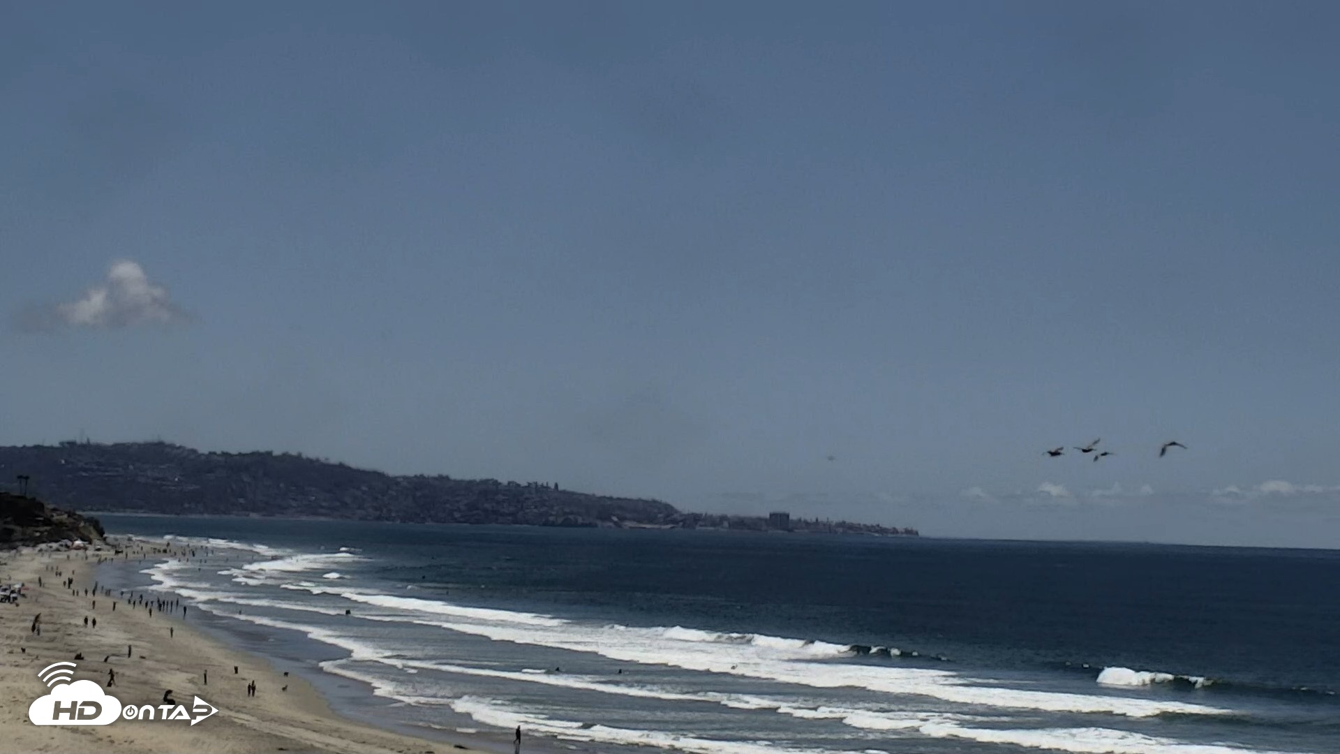 Snapshot of Del Mar Beach North Live Webcam taken May 29, 2026, 12:58pm PDT