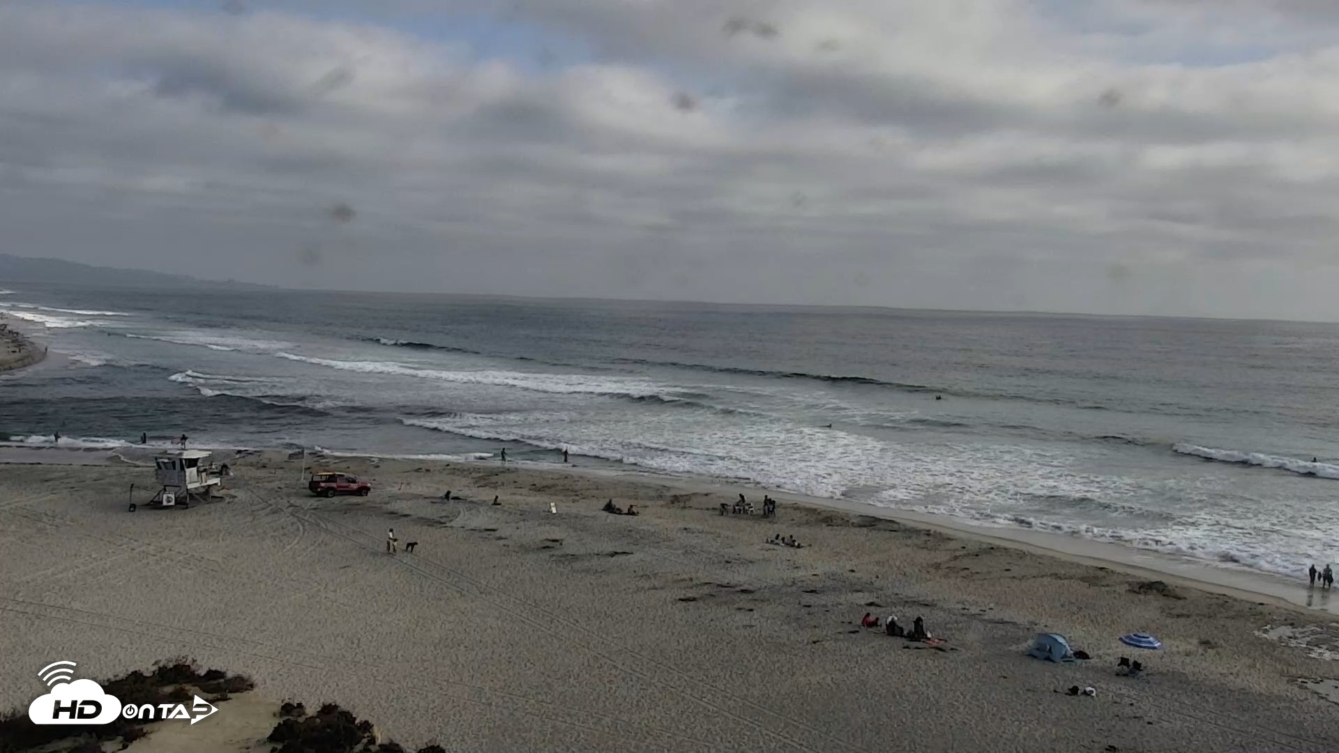 Snapshot of Del Mar Beach North Live Webcam taken Jul 10, 2026, 5:54pm PDT