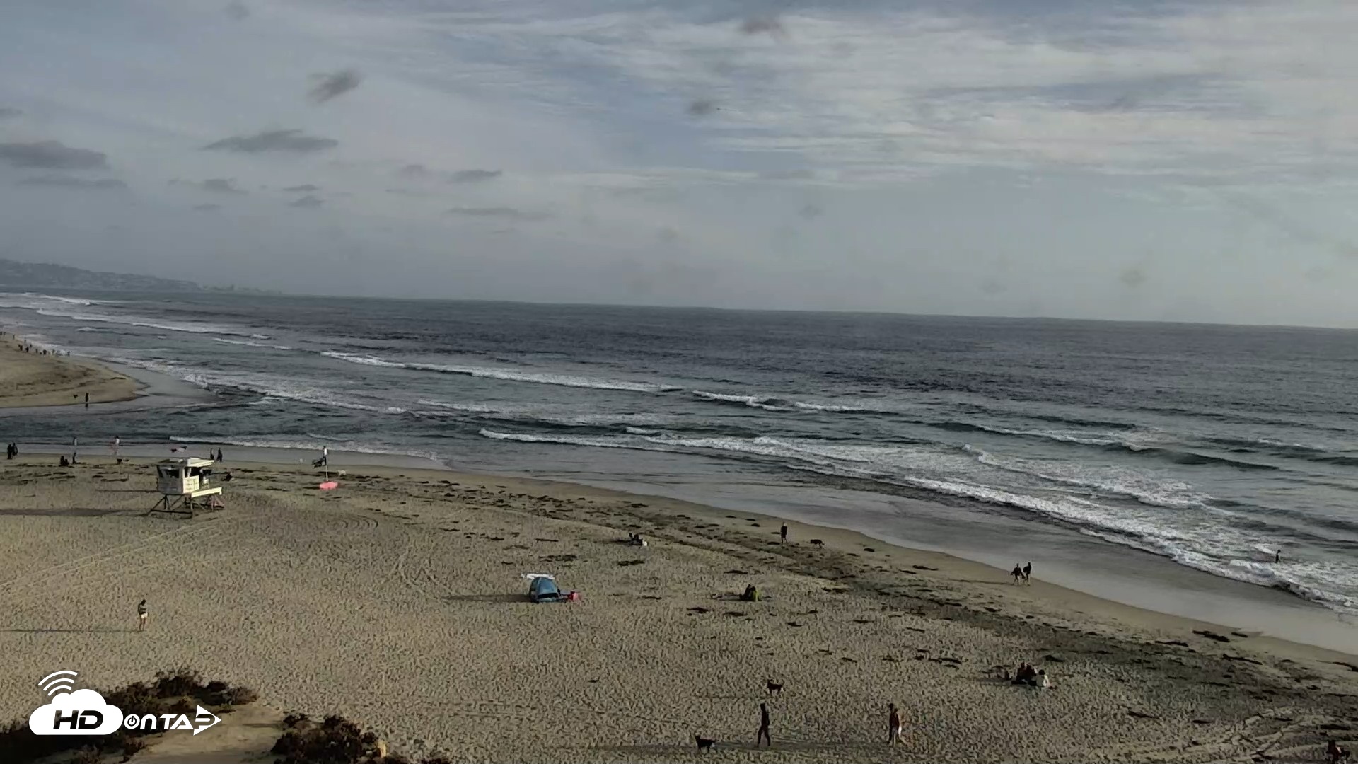 Snapshot of Del Mar Beach North Live Webcam taken Jun 8, 2026, 6:45pm PDT