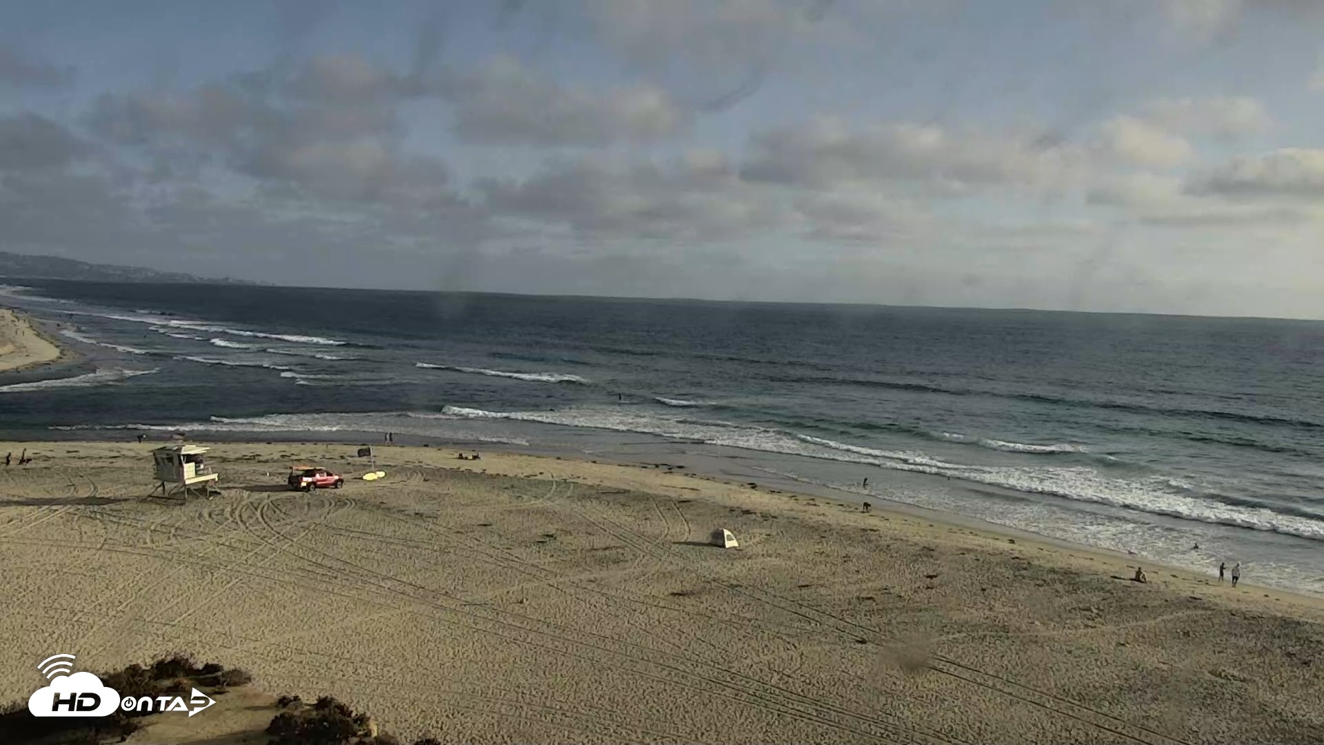 Snapshot of Del Mar Beach North Live Webcam taken Aug 11, 2026, 6:19pm PDT