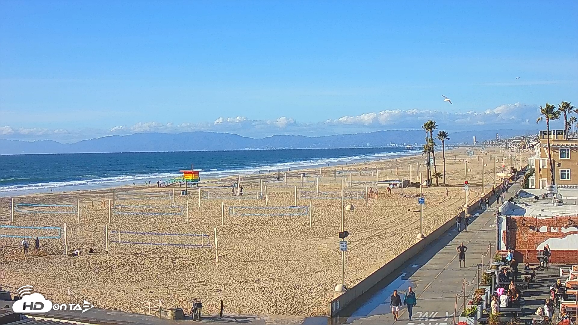 Snapshot of Hermosa Beach North Live Webcam taken Feb 7, 2025, 3:24pm PST