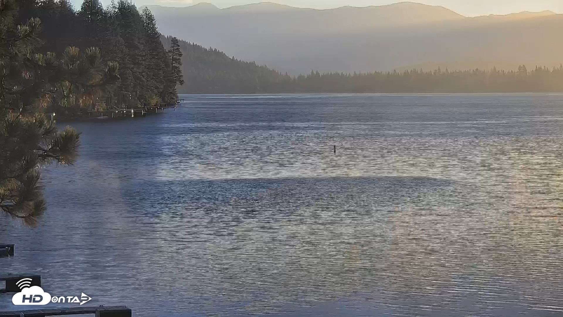 Snapshot of Donner Lake and Village Live Webcam taken Oct 11, 2026, 7:25am PDT