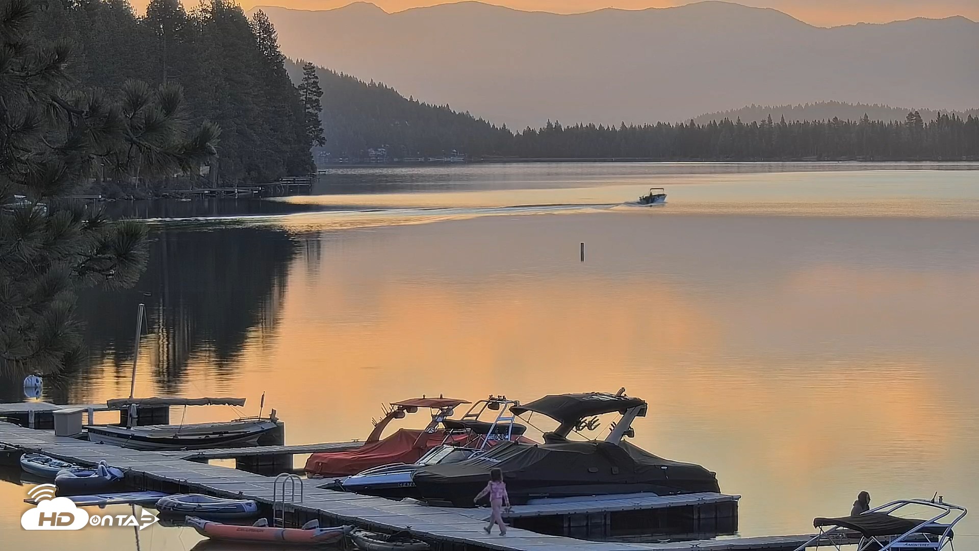 Snapshot of Donner Lake and Village Live Webcam taken Aug 11, 2026, 6:32am PDT