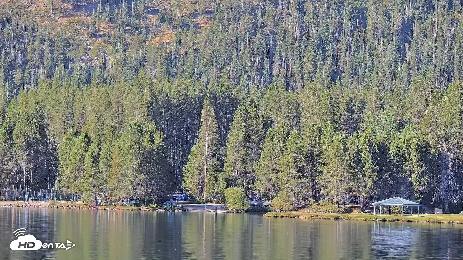 Snapshot of Donner Lake and Village Live Webcam taken Aug 10, 2026, 8:33am PDT