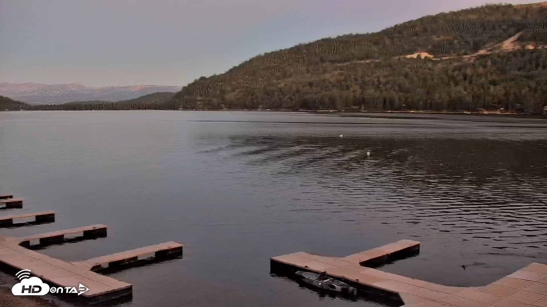 Snapshot of Donner Lake and Village Live Webcam taken Sep 18, 2026, 7:25pm PDT