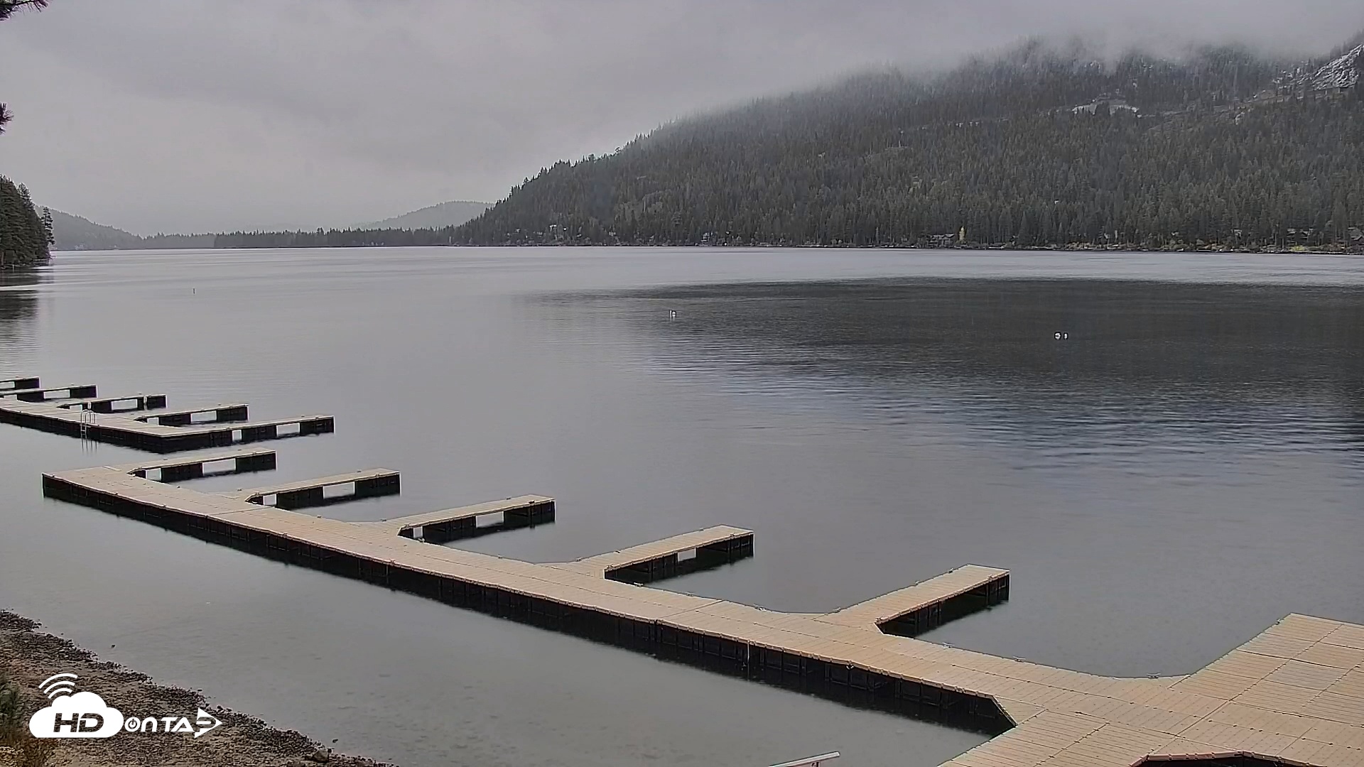 Snapshot of Donner Lake and Village Live Webcam taken Oct 13, 2025, 10:19am PDT
