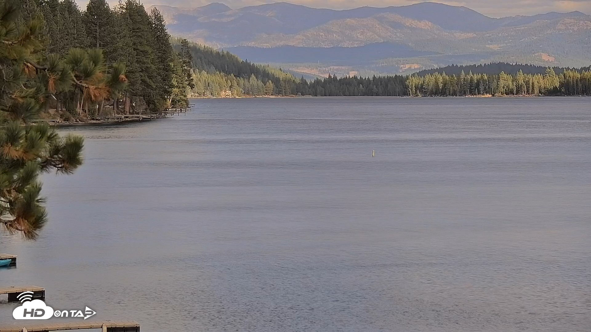 Snapshot of Donner Lake and Village Live Webcam taken Oct 11, 2026, 4:03pm PDT