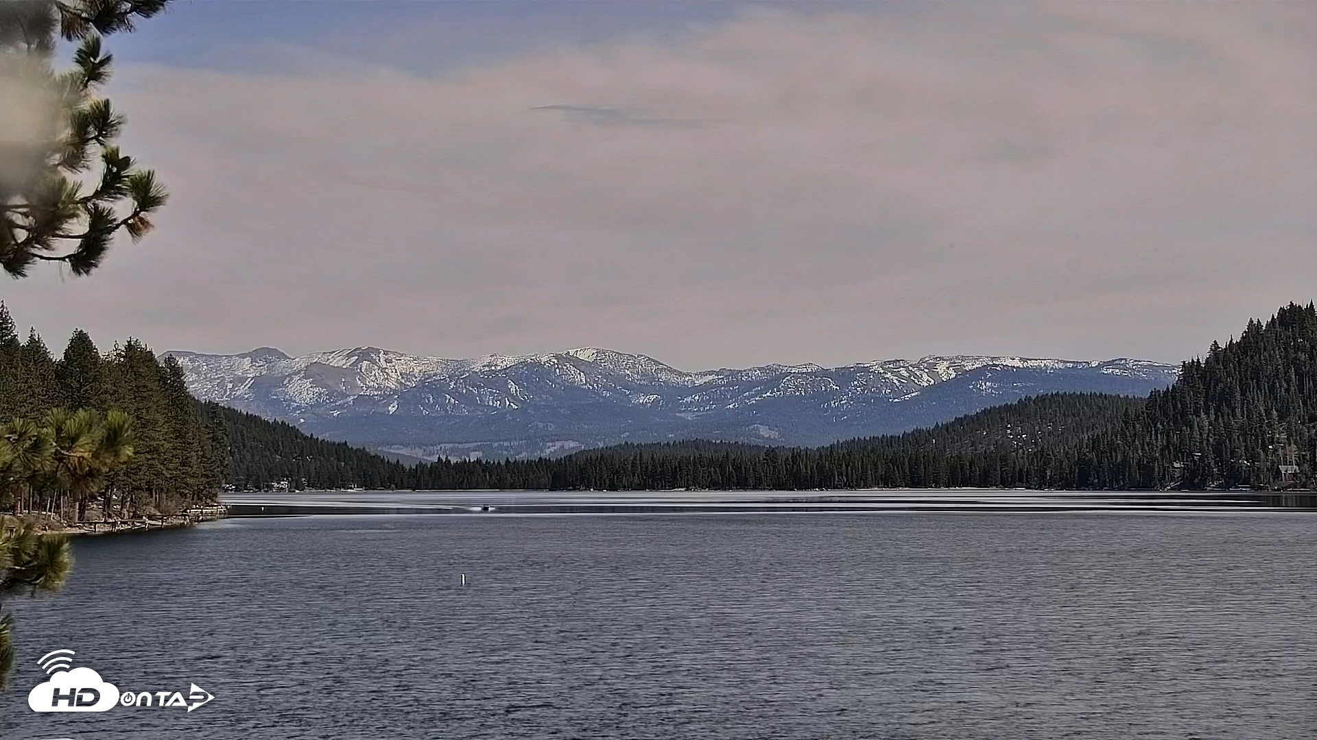 Snapshot of Donner Lake and Village Live Webcam taken Mar 27, 2026, 2:05pm PDT