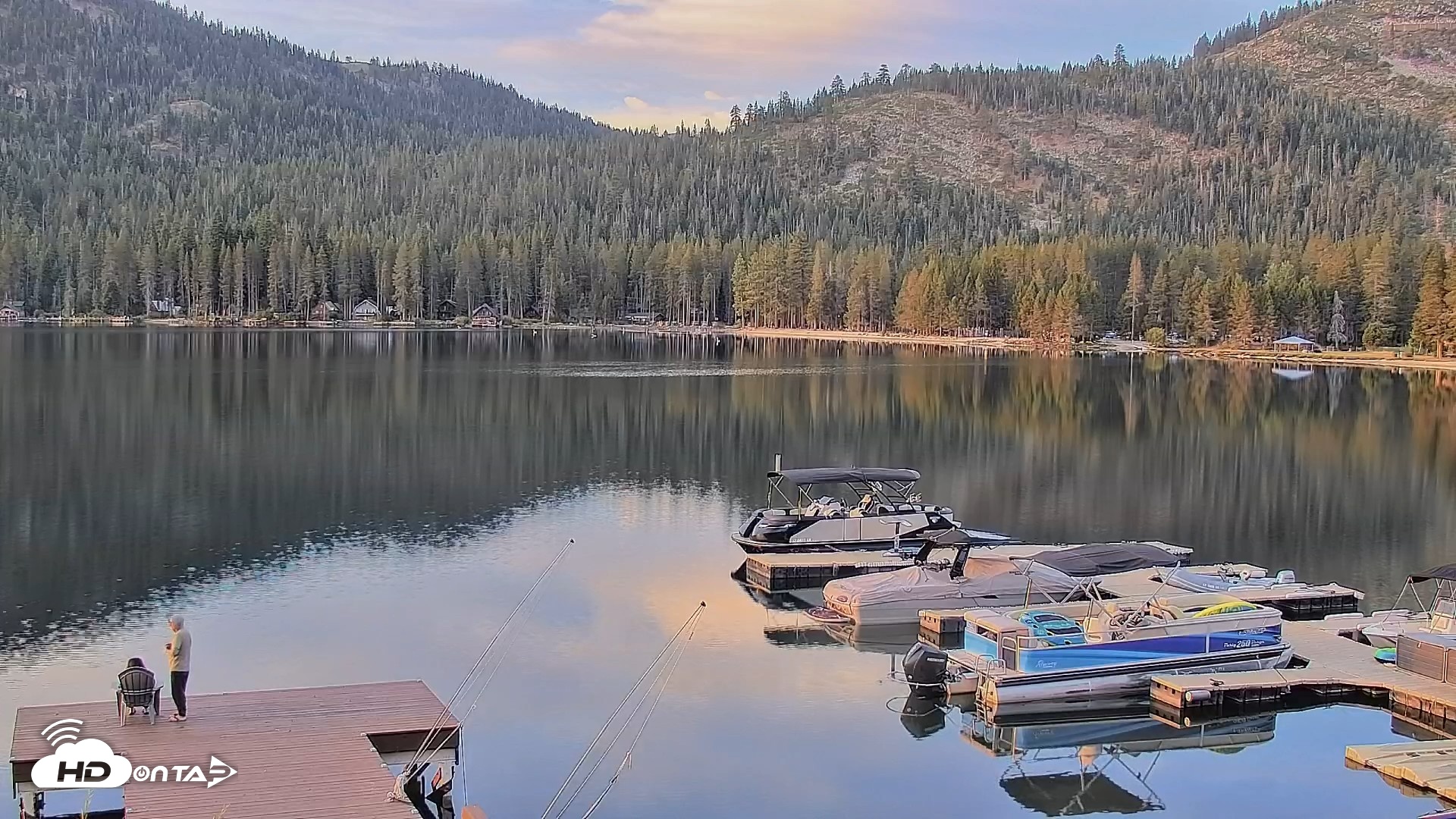 Snapshot of Donner Lake and Village Live Webcam taken Sep 20, 2026, 7:08am PDT