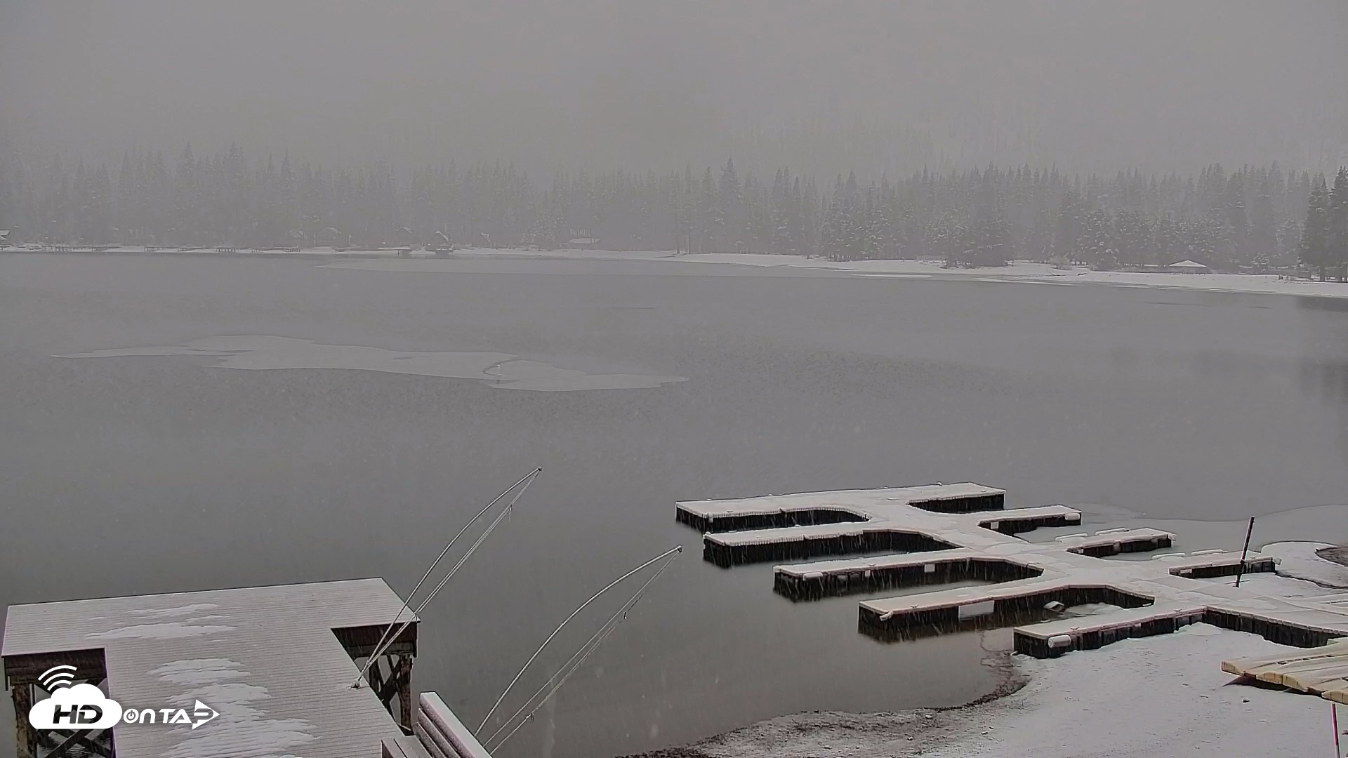 Snapshot of Donner Lake and Village Live Webcam taken Feb 13, 2025, 7:57am PST