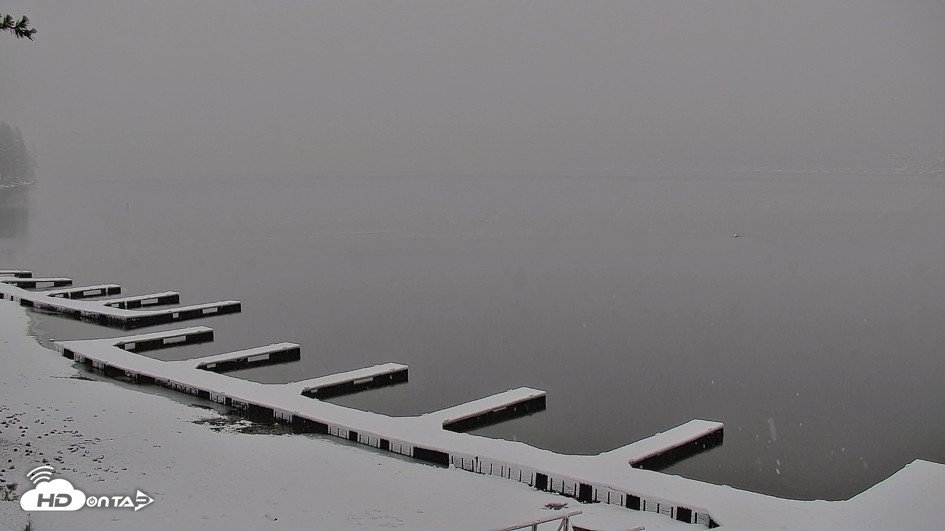 Snapshot of Donner Lake and Village Live Webcam taken Feb 13, 2025, 11:32am PST