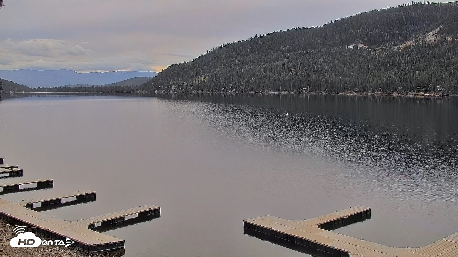Snapshot of Donner Lake and Village Live Webcam taken Oct 21, 2026, 11:46am PDT