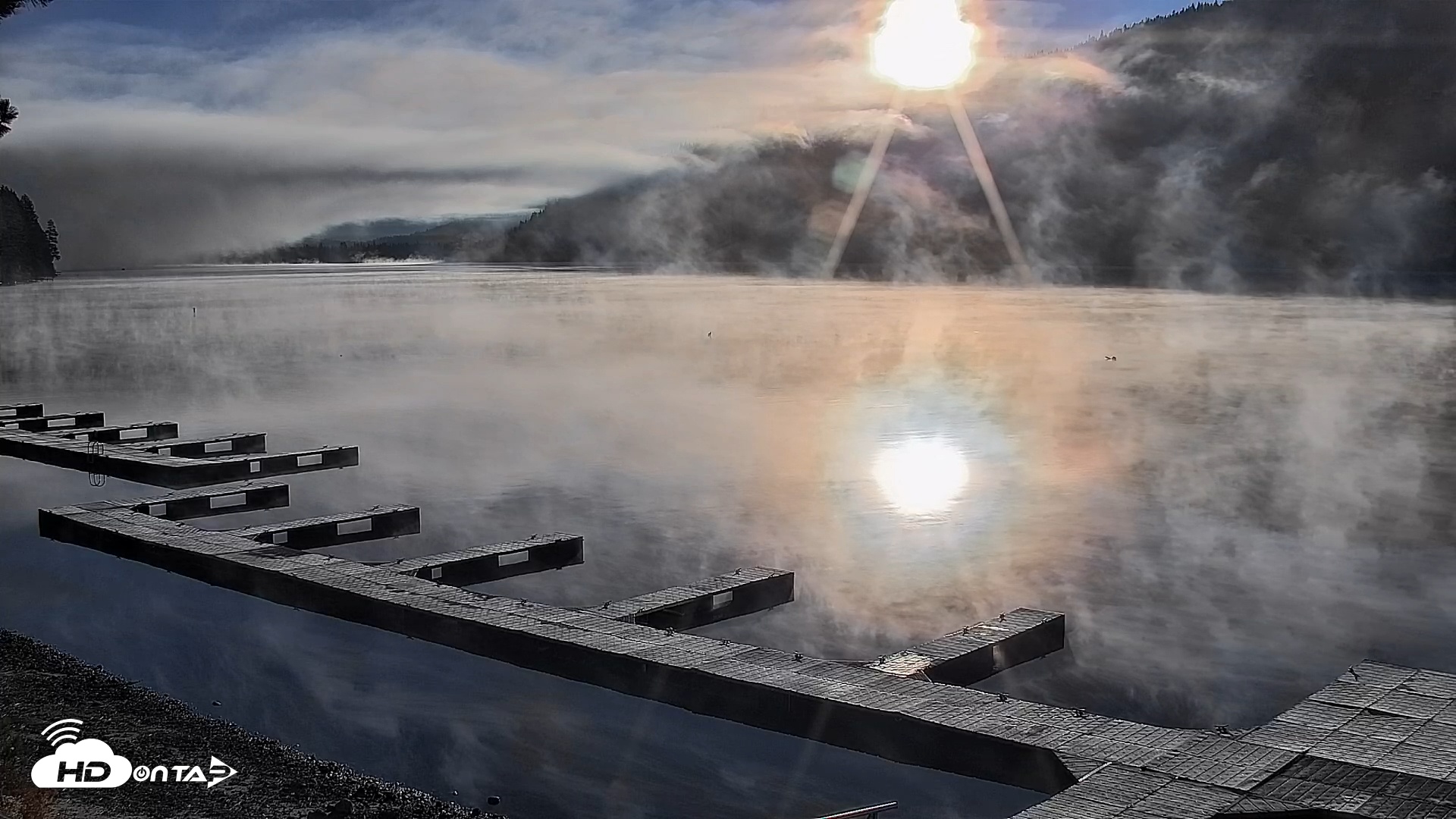 Snapshot of Donner Lake and Village Live Webcam taken Nov 1, 2025, 8:19am PDT