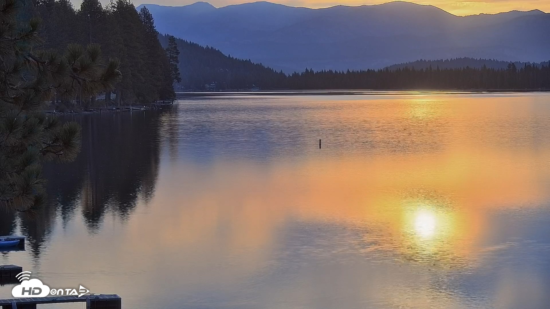 Snapshot of Donner Lake and Village Live Webcam taken Sep 20, 2026, 7:15am PDT