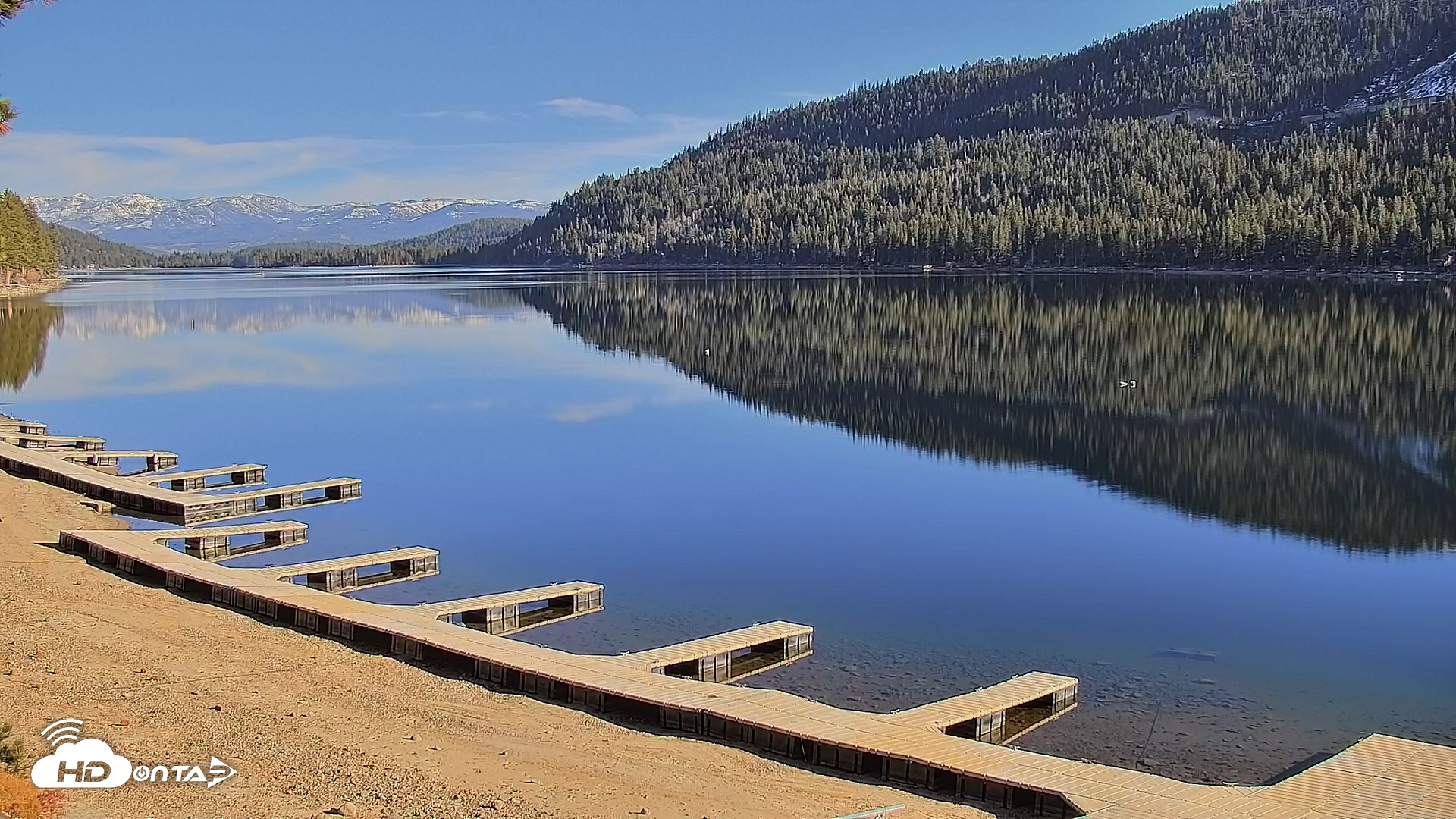 Snapshot of Donner Lake and Village Live Webcam taken Dec 4, 2025, 1:48pm PST