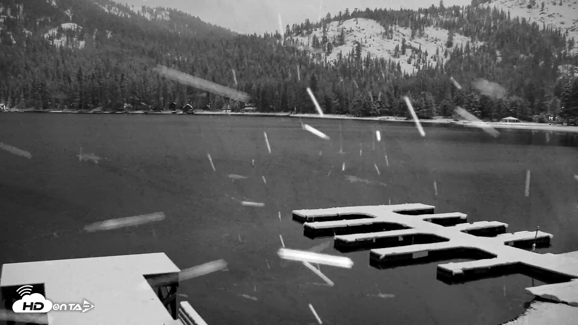 Snapshot of Donner Lake and Village Live Webcam taken Apr 27, 2025, 5:41am PDT
