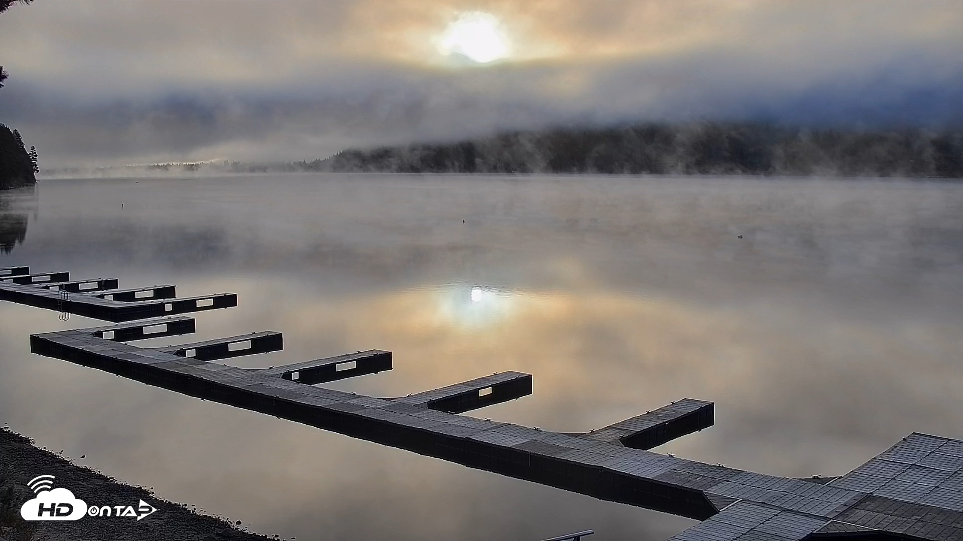 Snapshot of Donner Lake and Village Live Webcam taken Oct 18, 2025, 7:56am PDT
