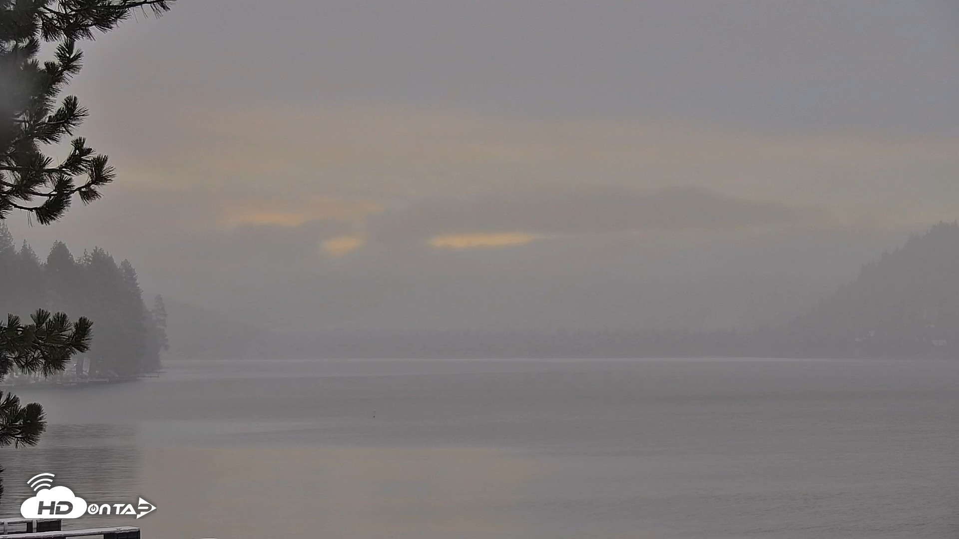 Snapshot of Donner Lake and Village Live Webcam taken Apr 22, 2026, 6:40am PDT