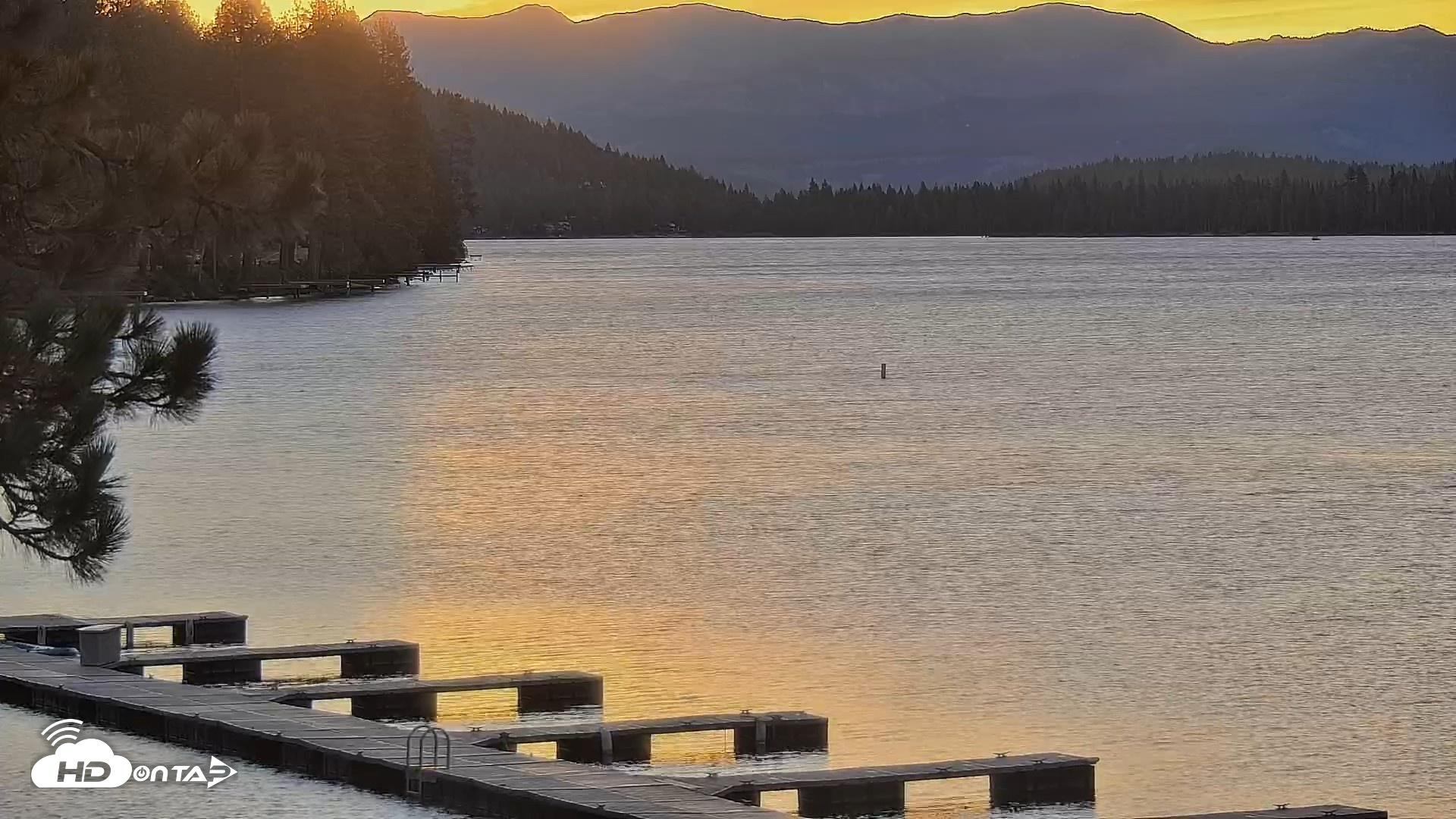 Snapshot of Donner Lake and Village Live Webcam taken Sep 13, 2026, 6:49am PDT