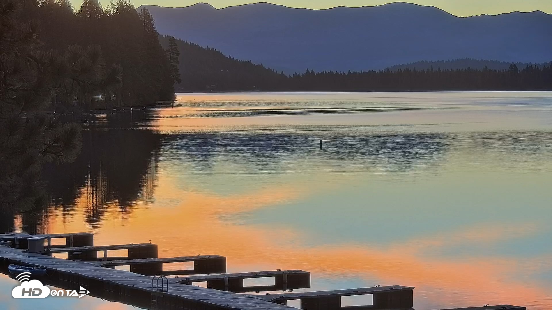 Snapshot of Donner Lake and Village Live Webcam taken Sep 9, 2026, 6:25am PDT